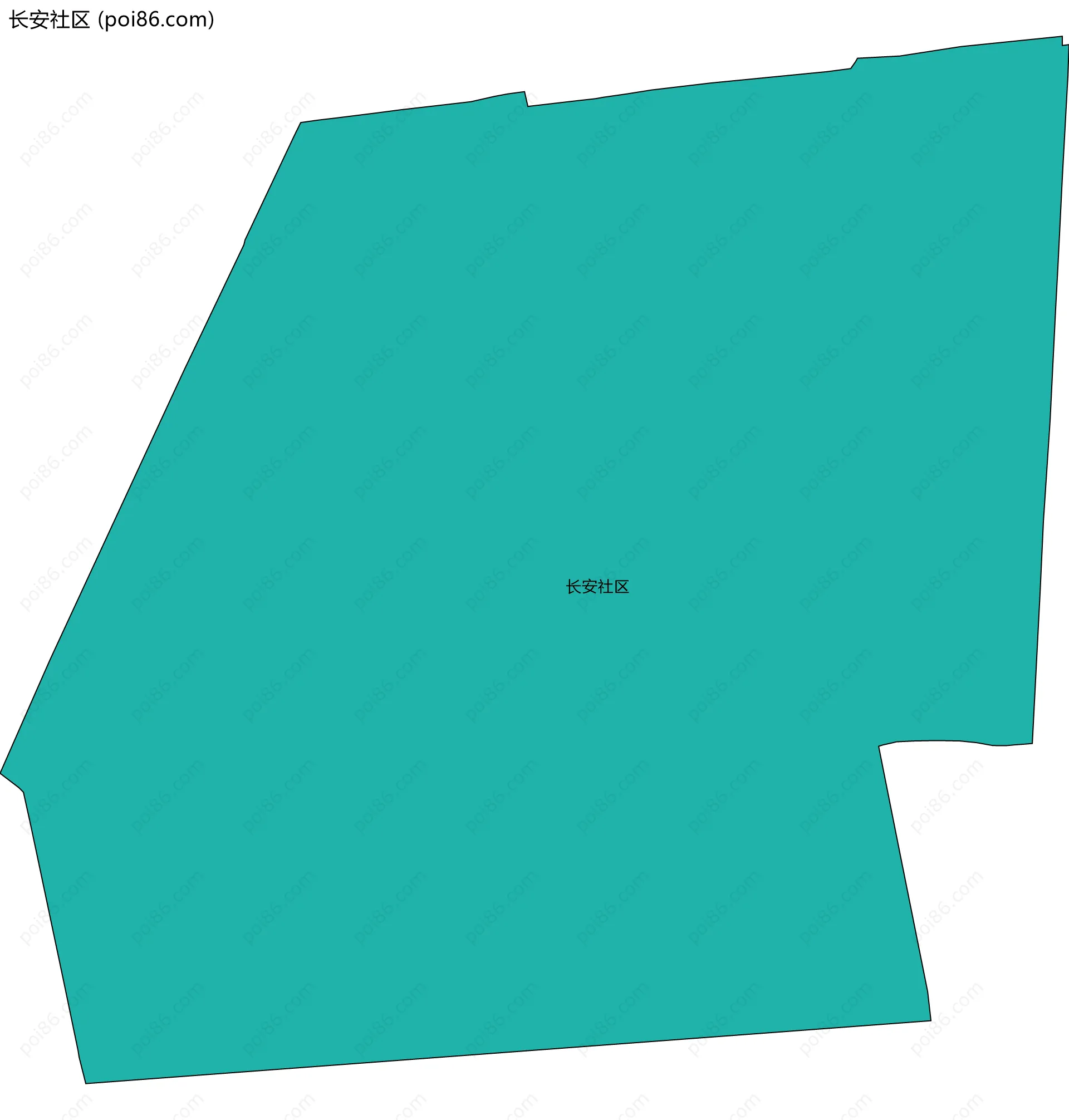 长安社区边界地图