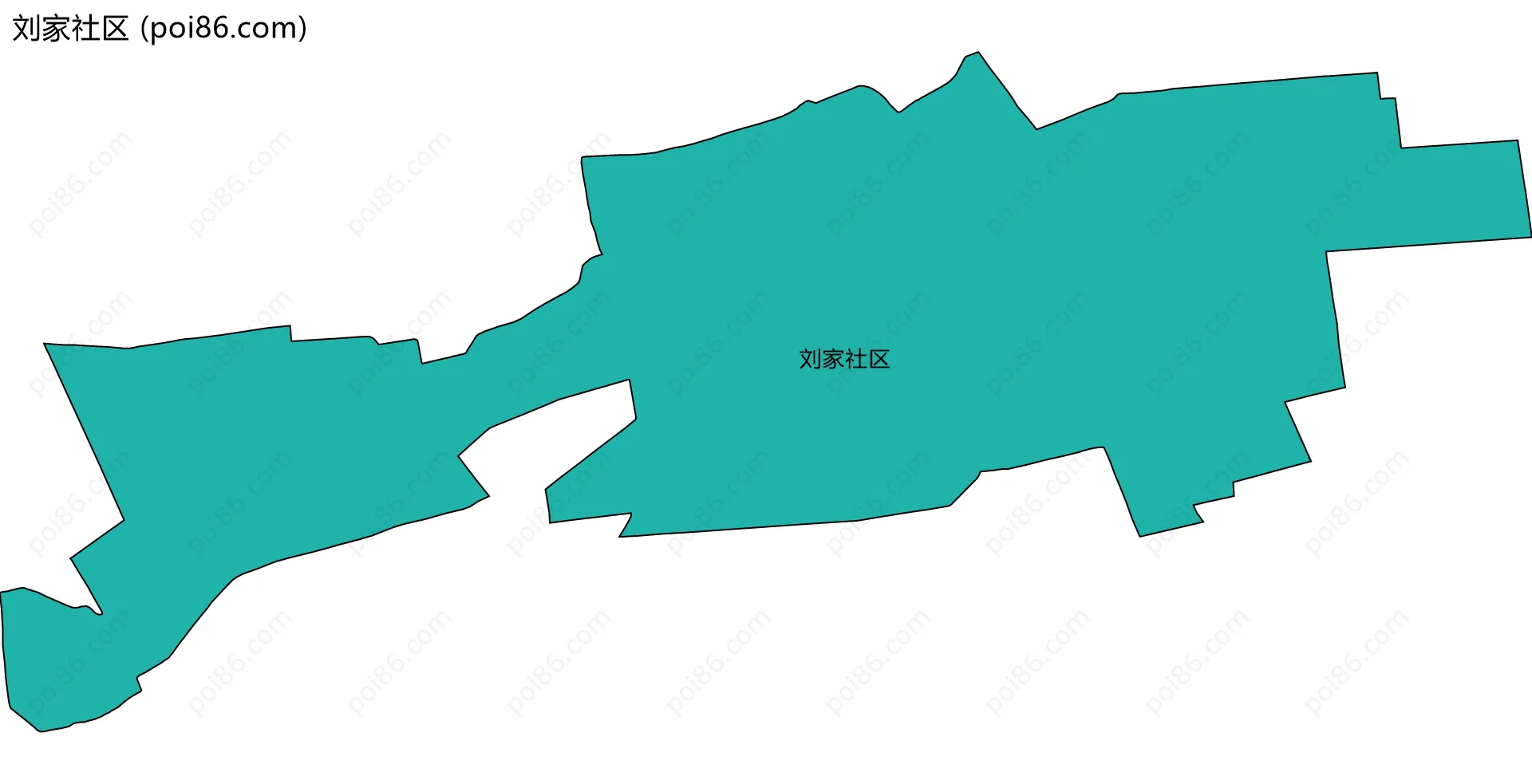 刘家社区边界地图