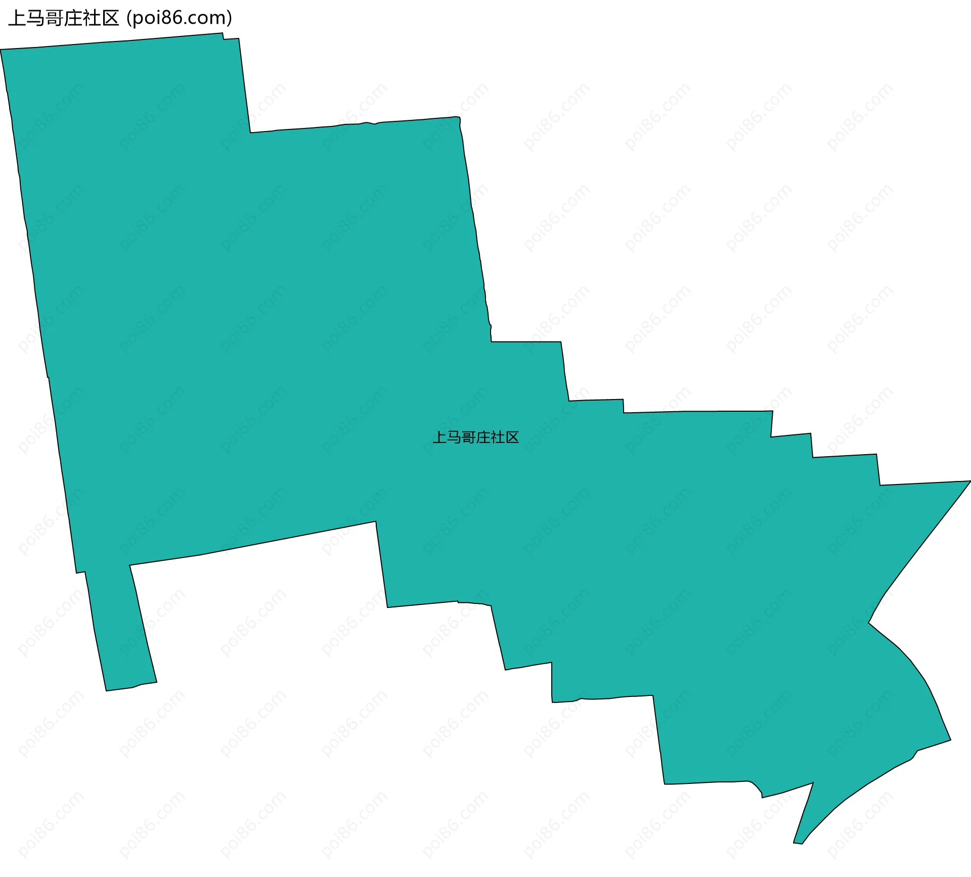 上马哥庄社区边界地图