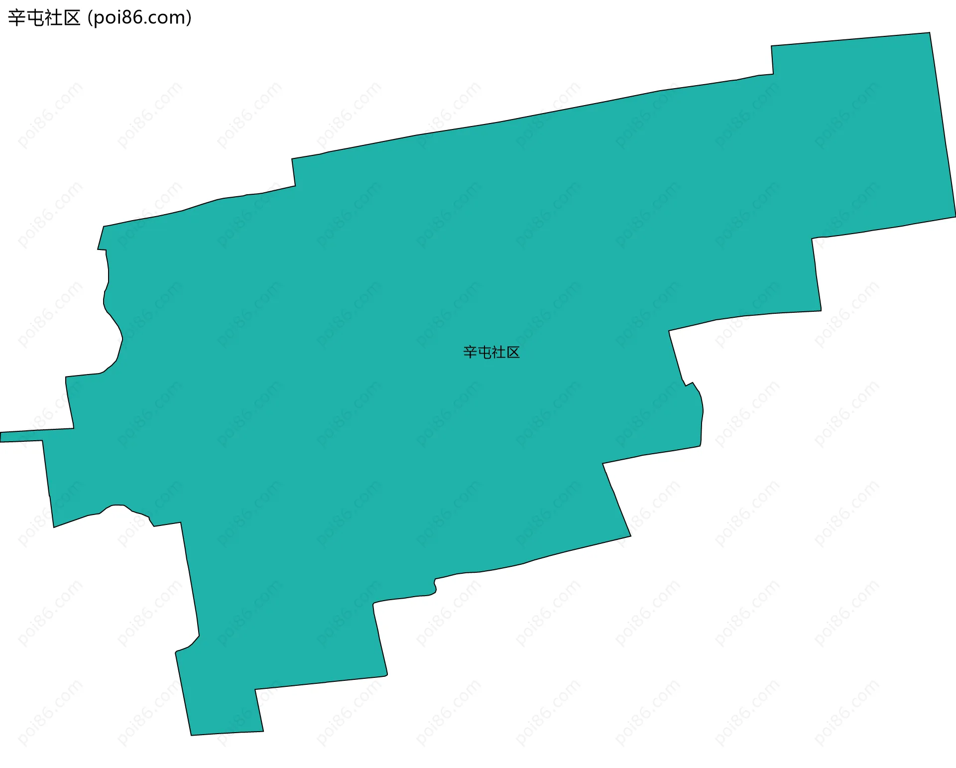 辛屯社区边界地图