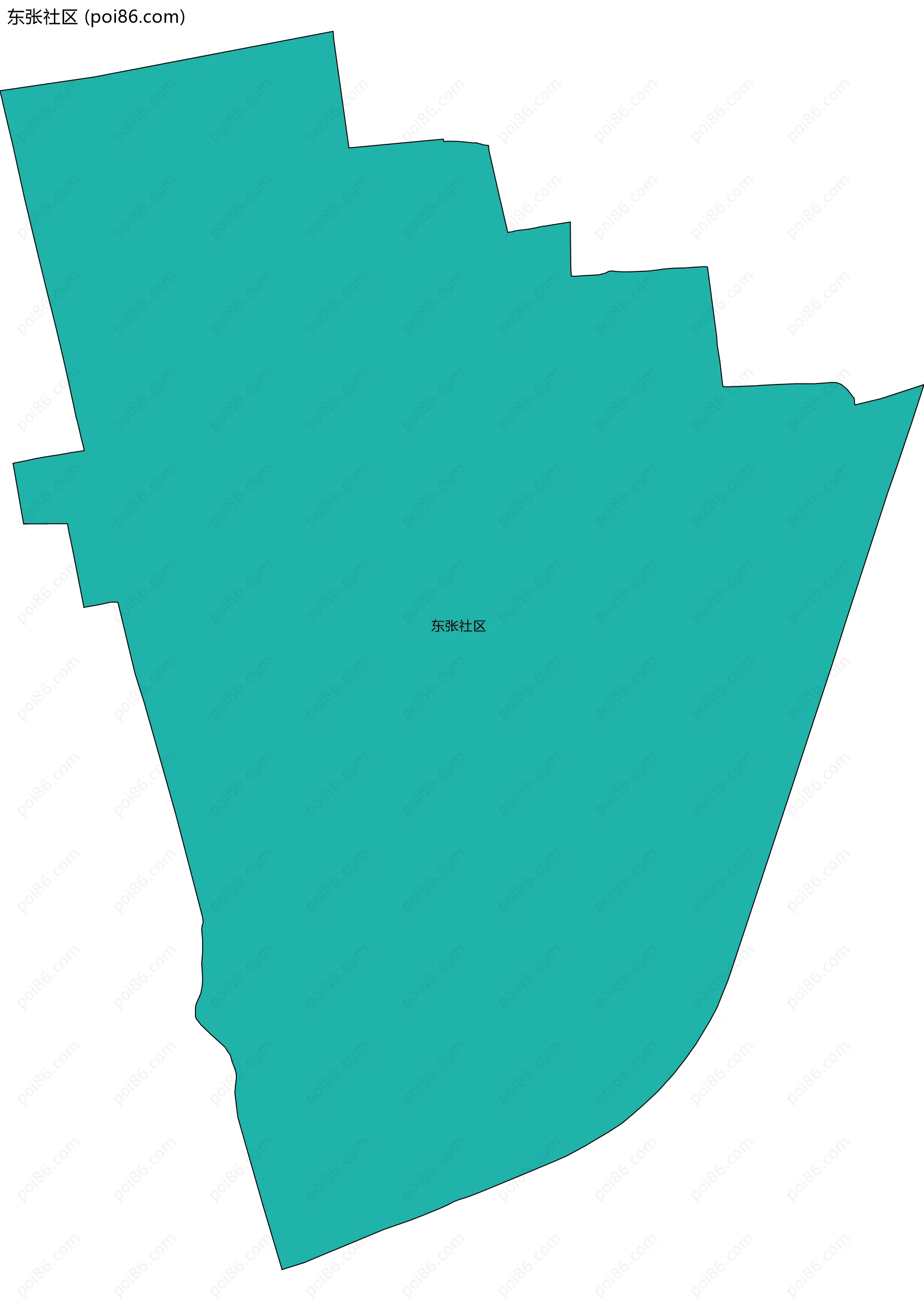 东张社区边界地图