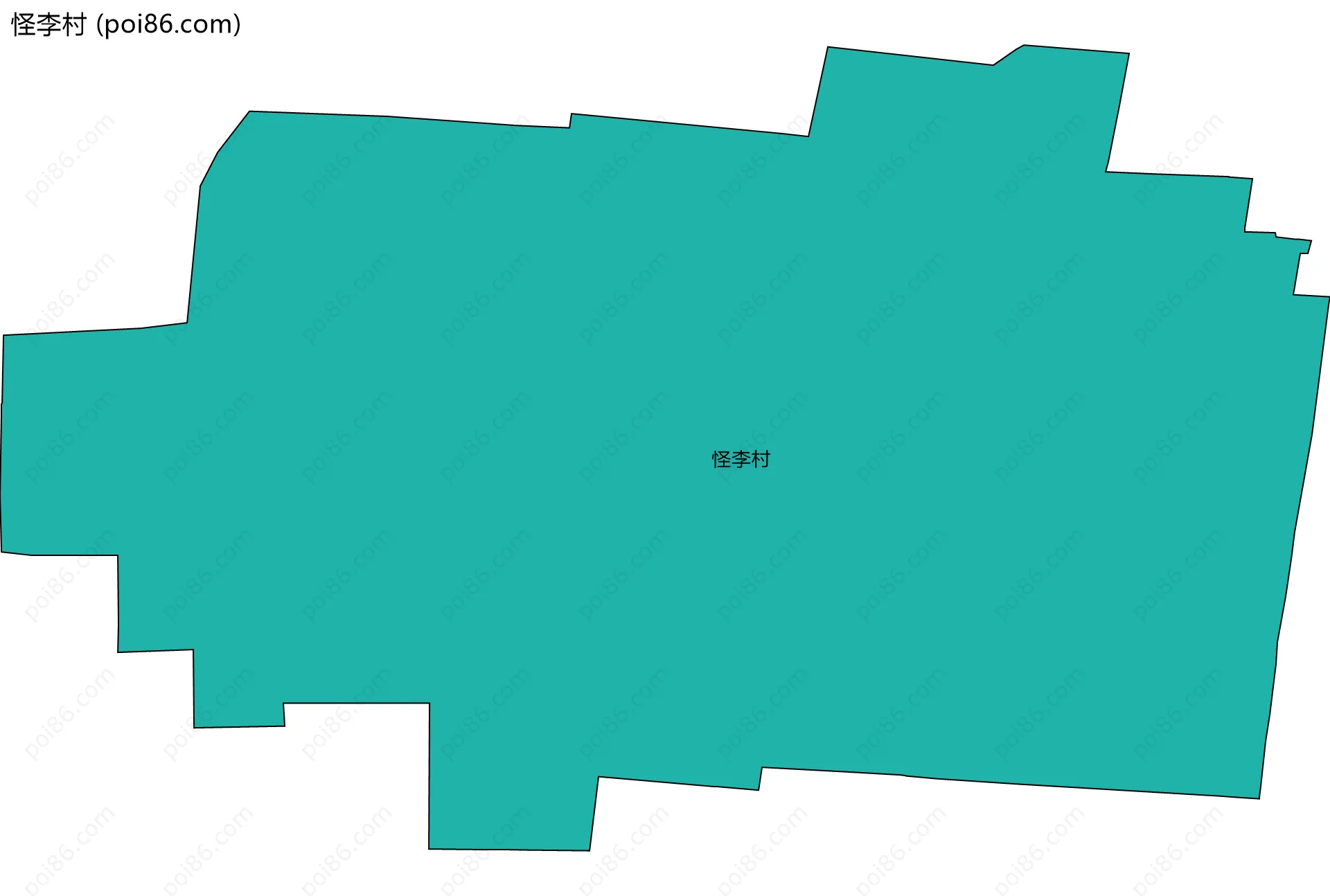 怪李村边界地图