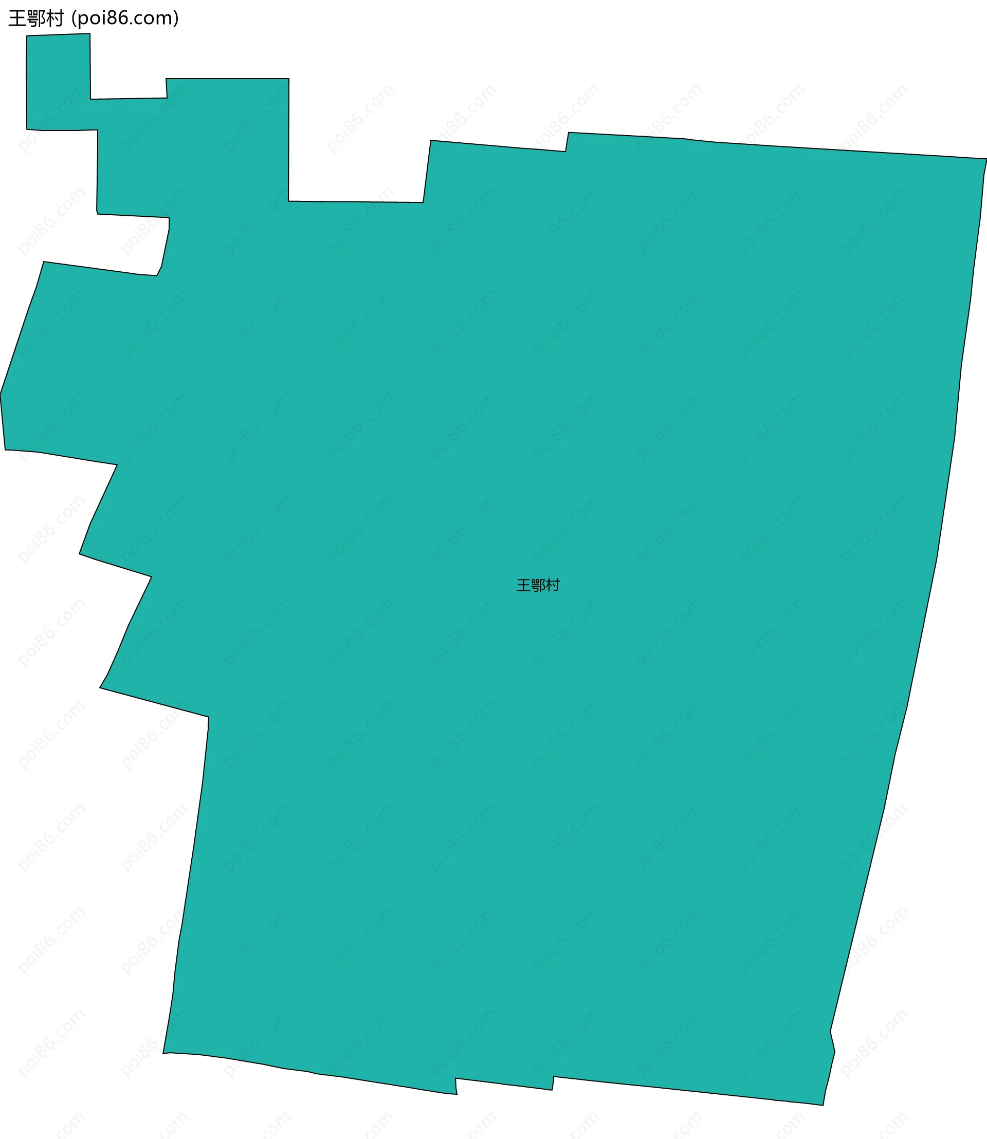 王鄂村边界地图