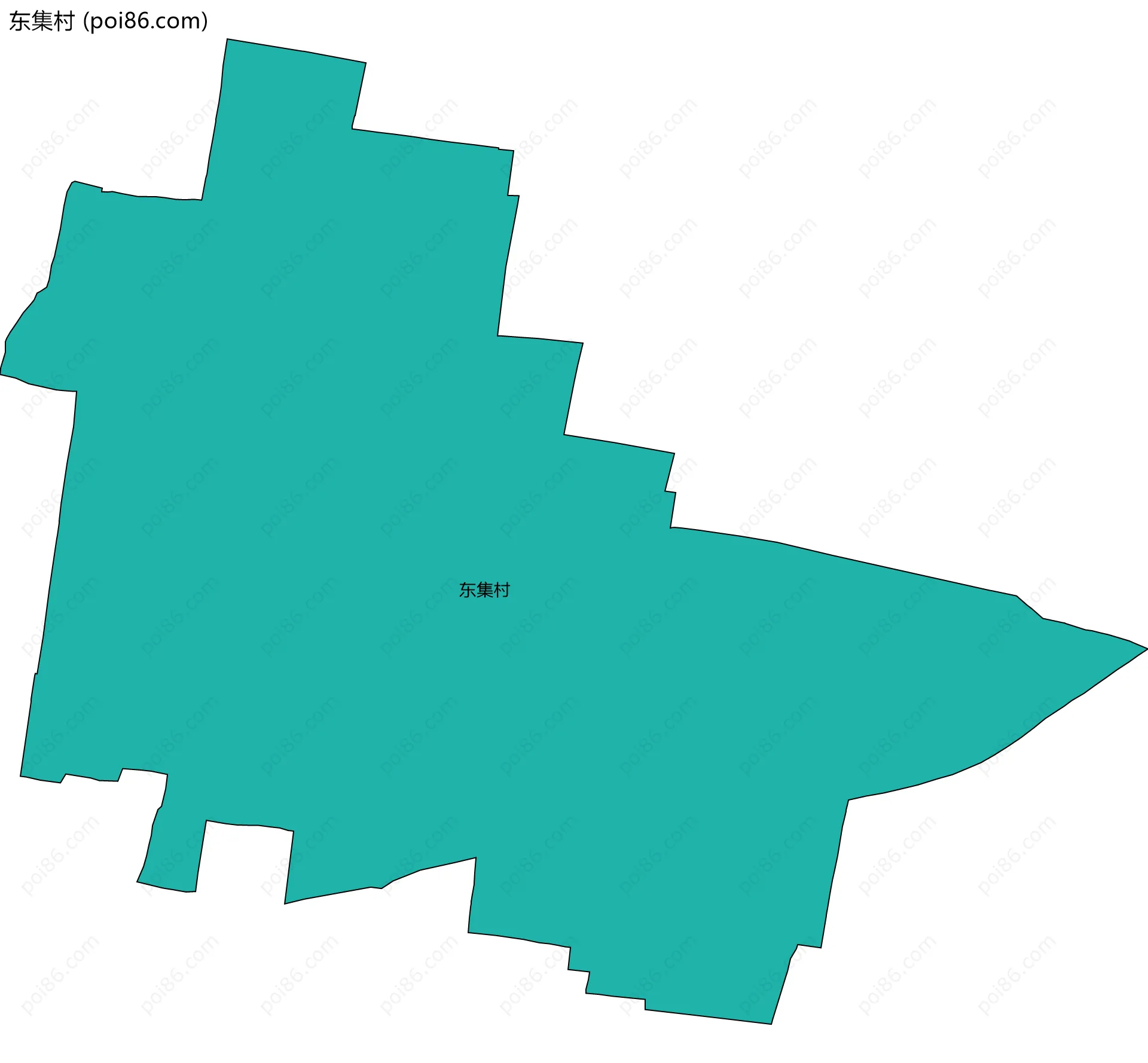 东集村边界地图