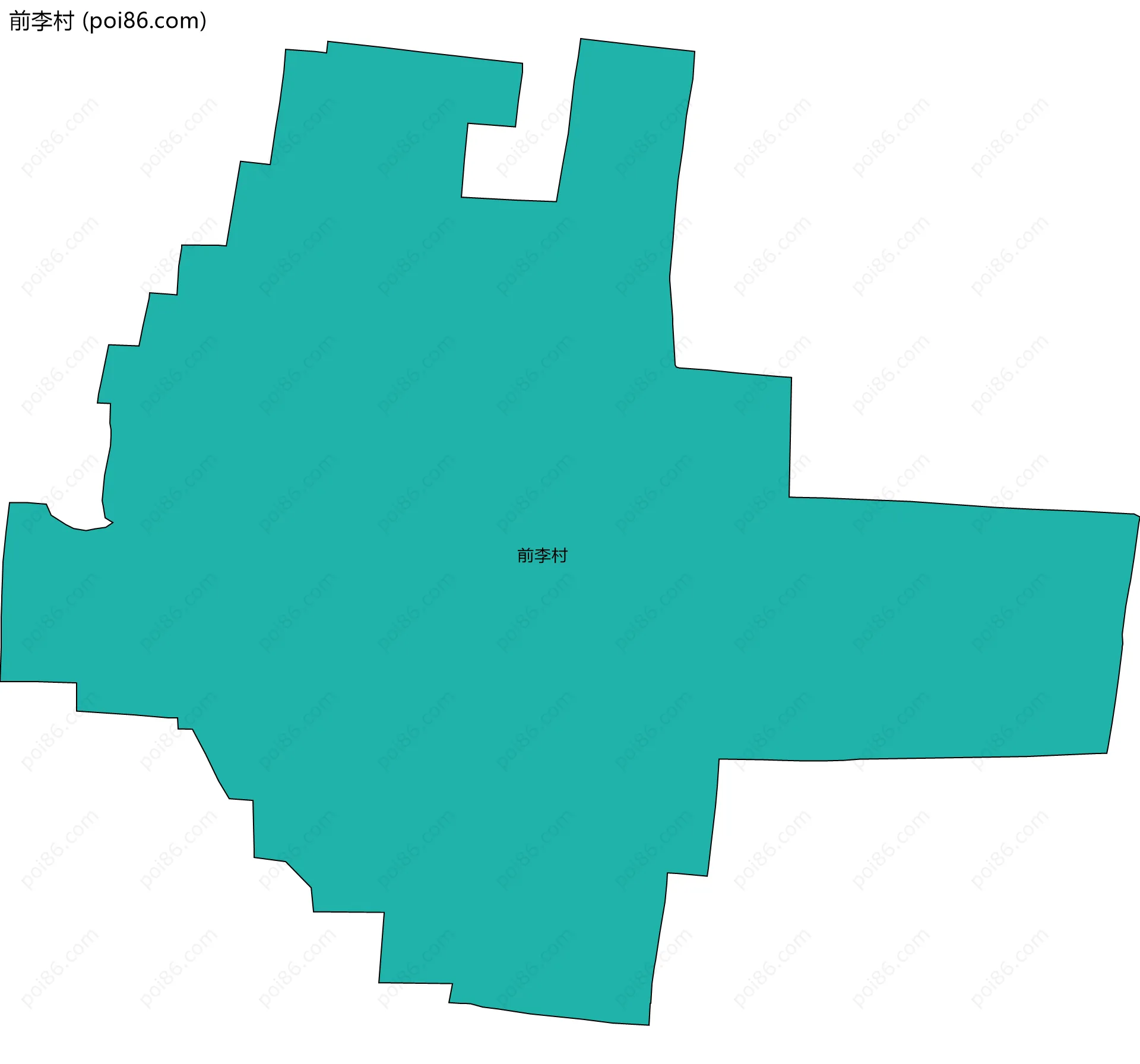 前李村边界地图