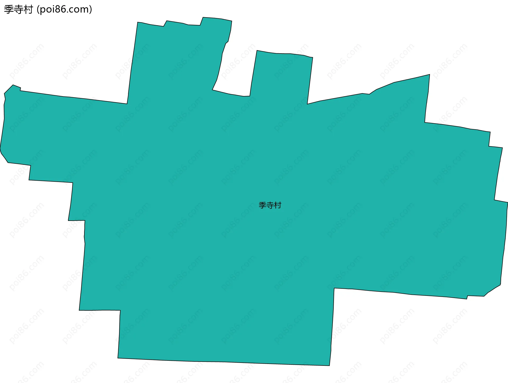 季寺村边界地图