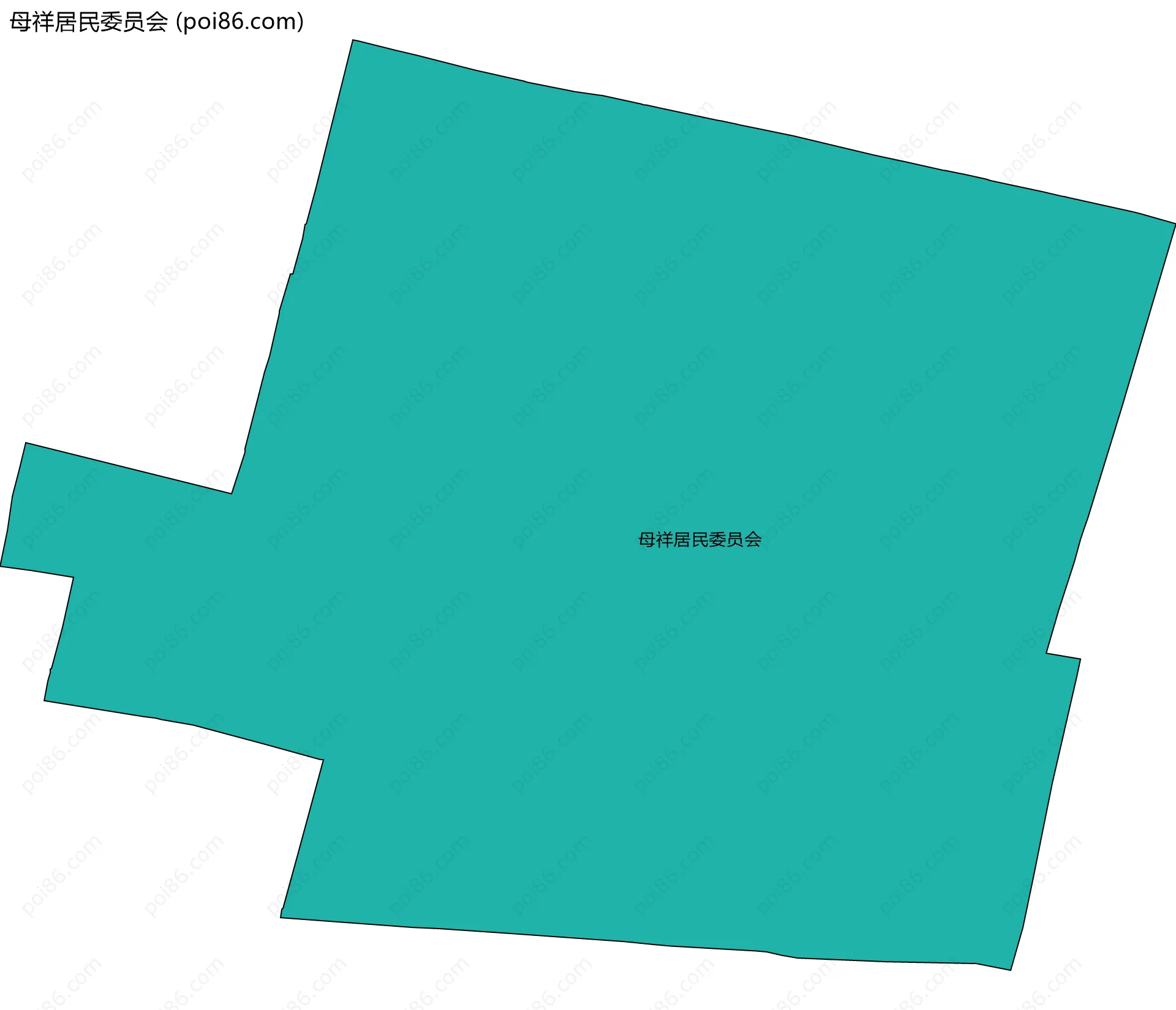 母祥居民委员会边界地图