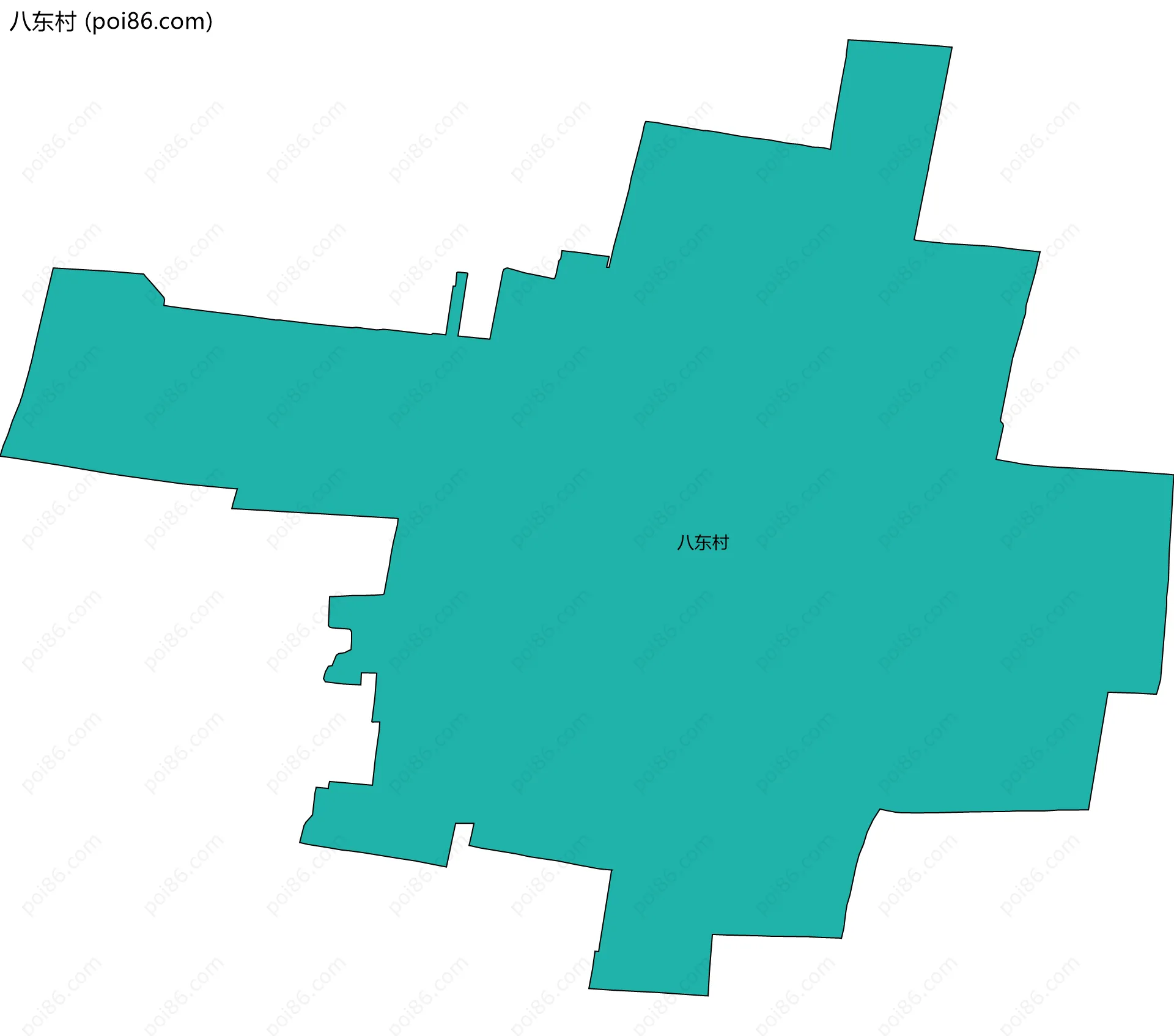 八东村边界地图