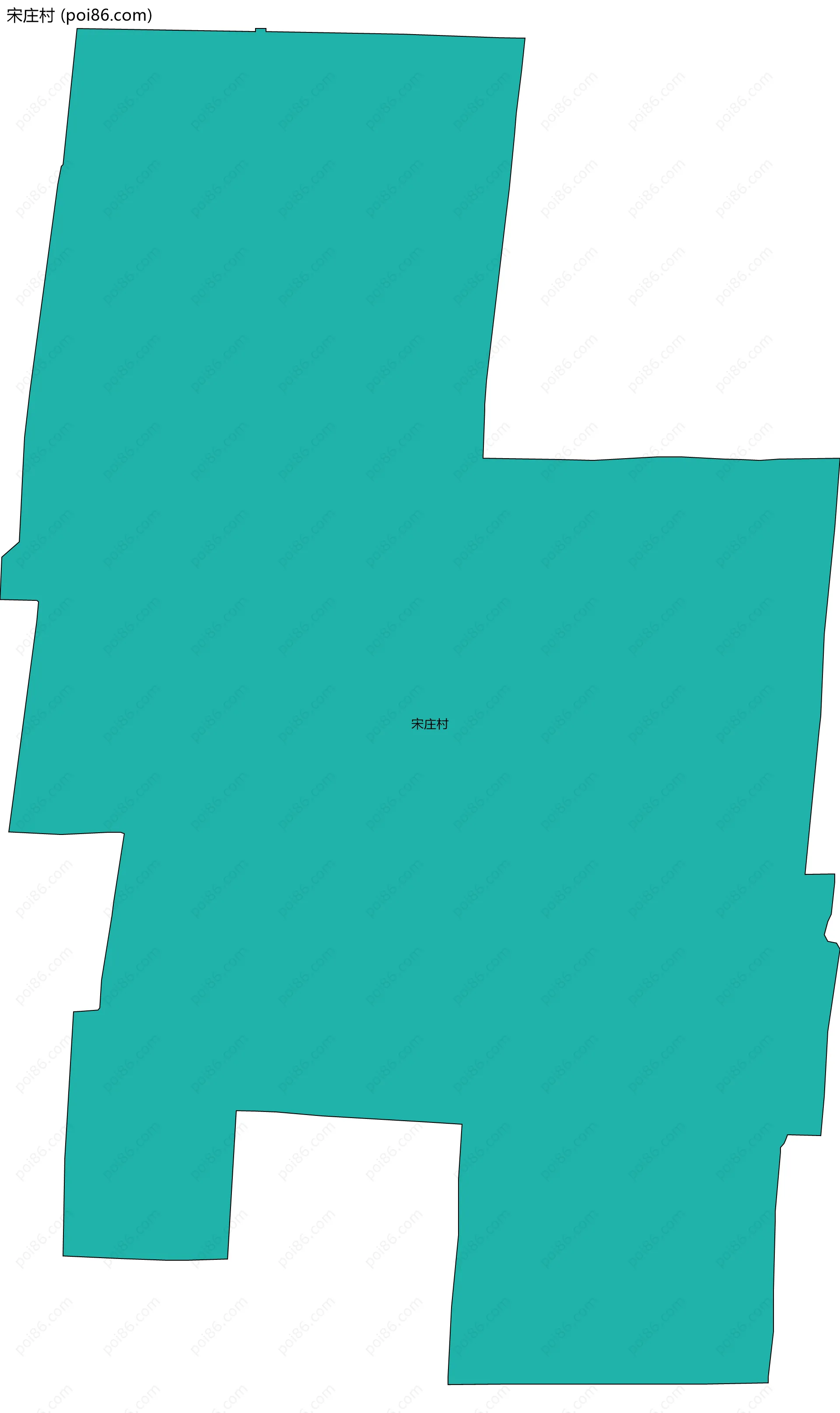 宋庄村边界地图