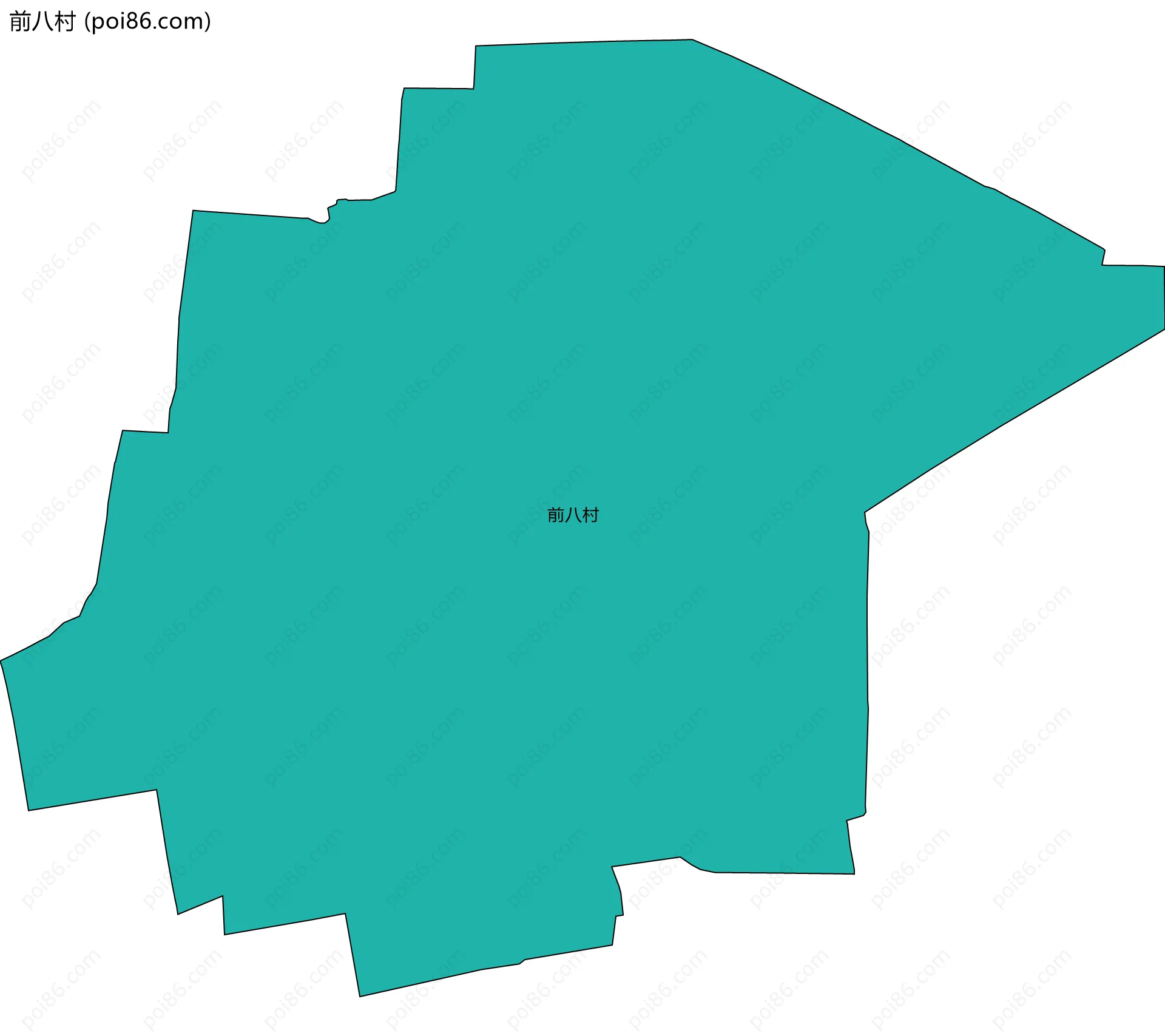 前八村边界地图