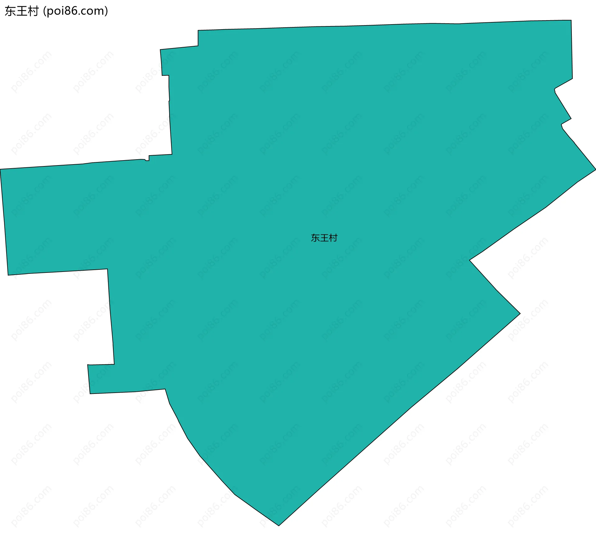 东王村边界地图