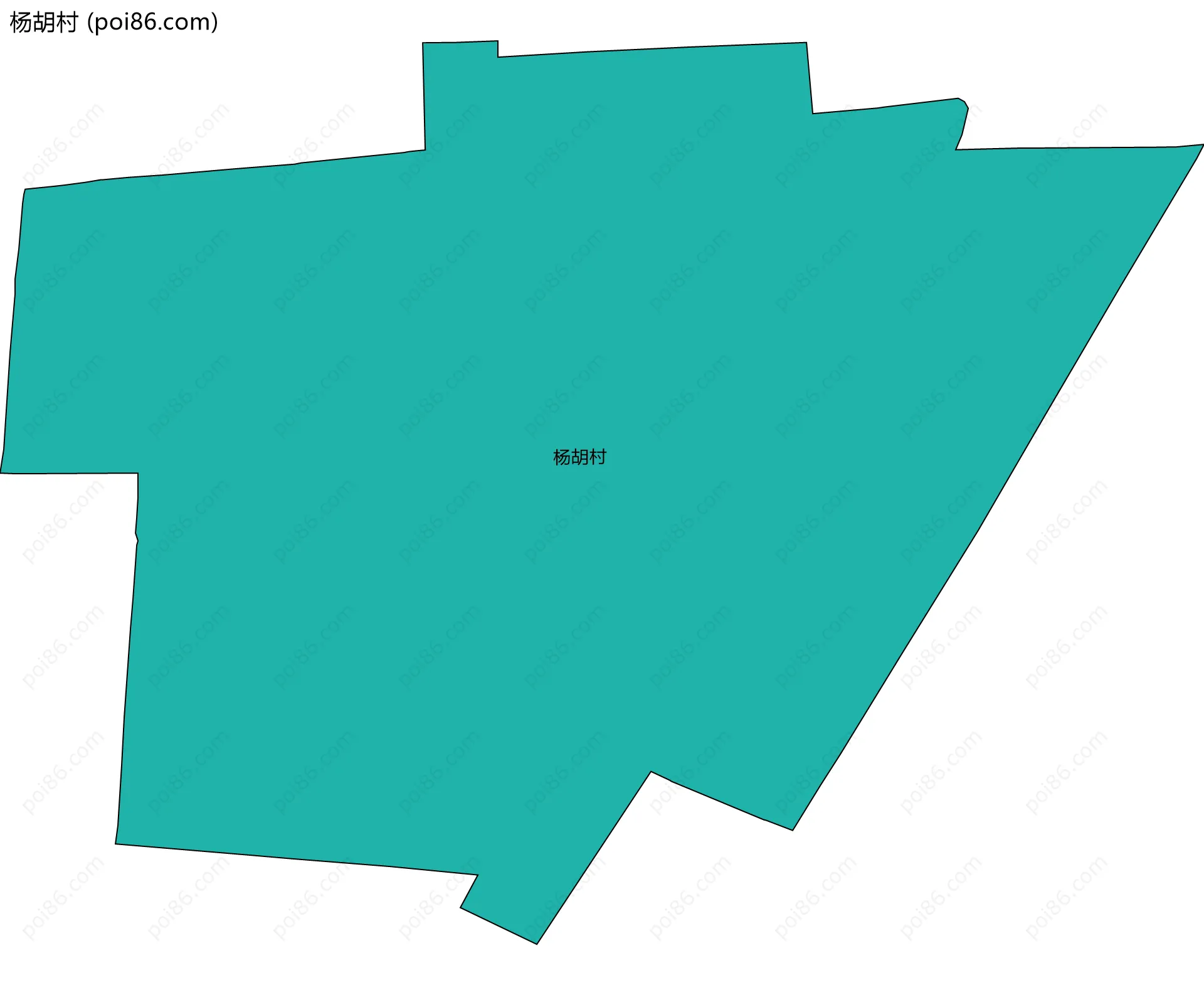 杨胡村边界地图