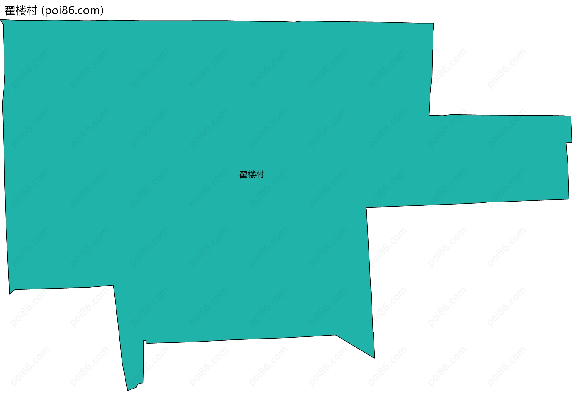 翟楼村边界地图