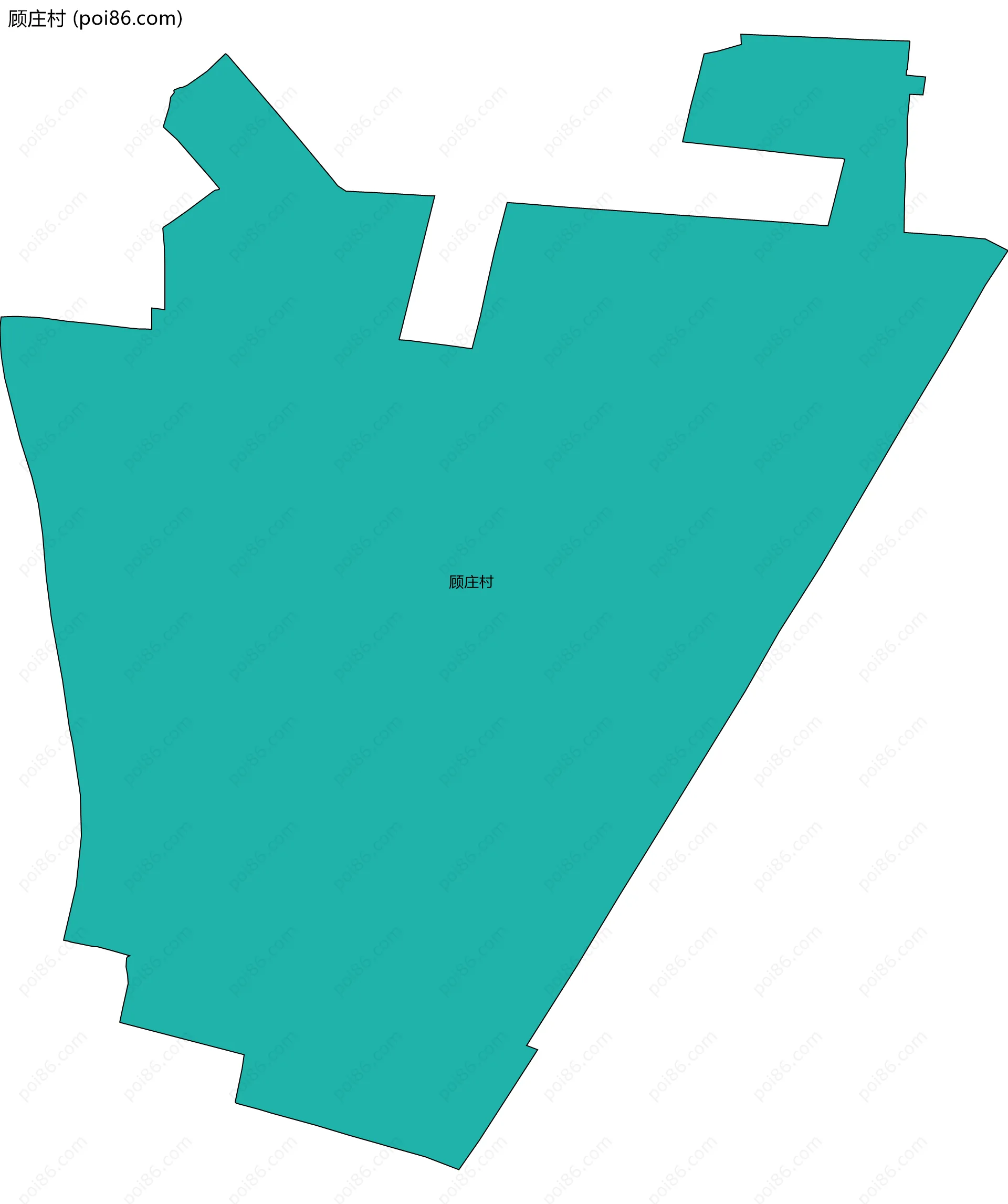 顾庄村边界地图