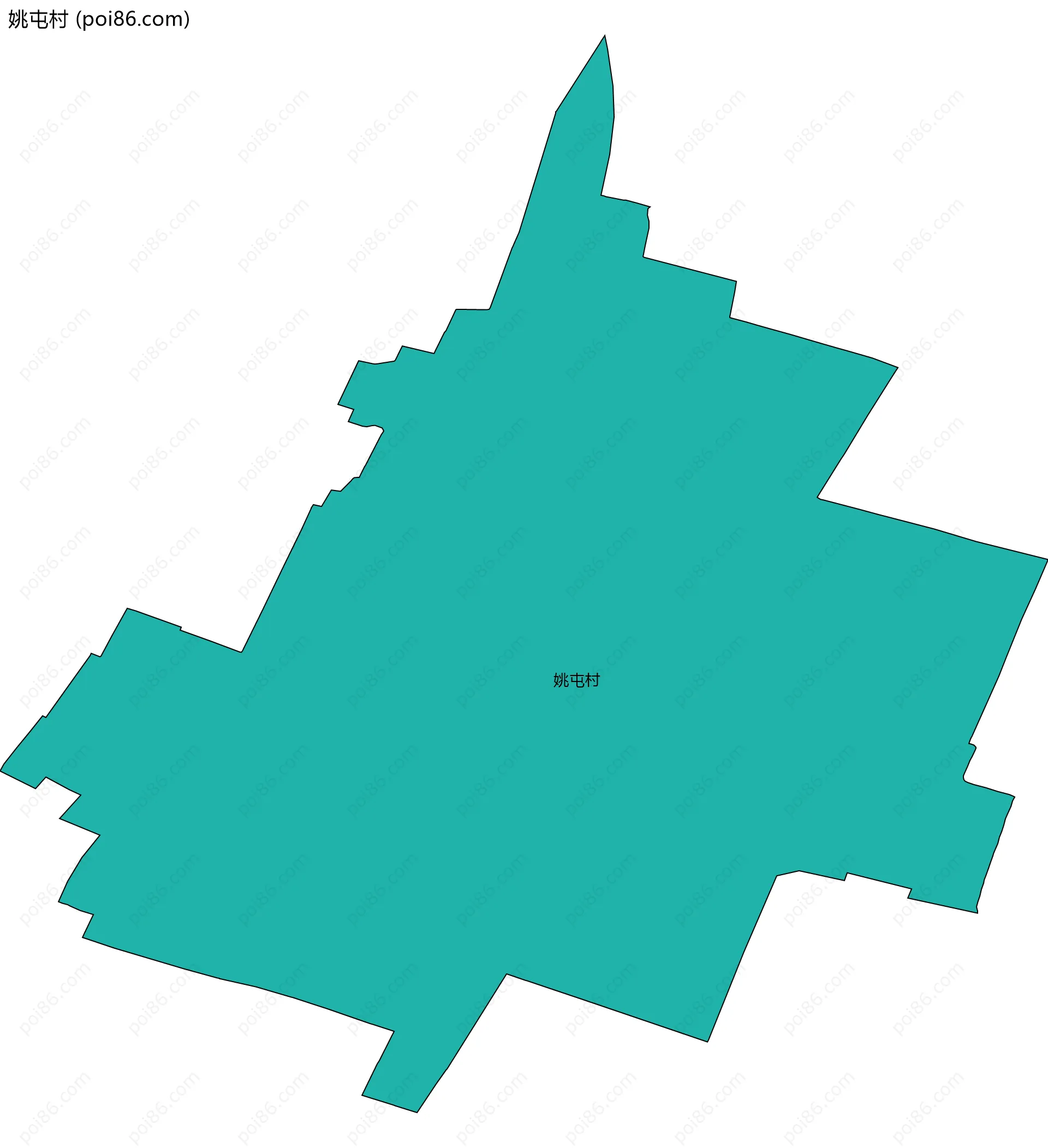 姚屯村边界地图