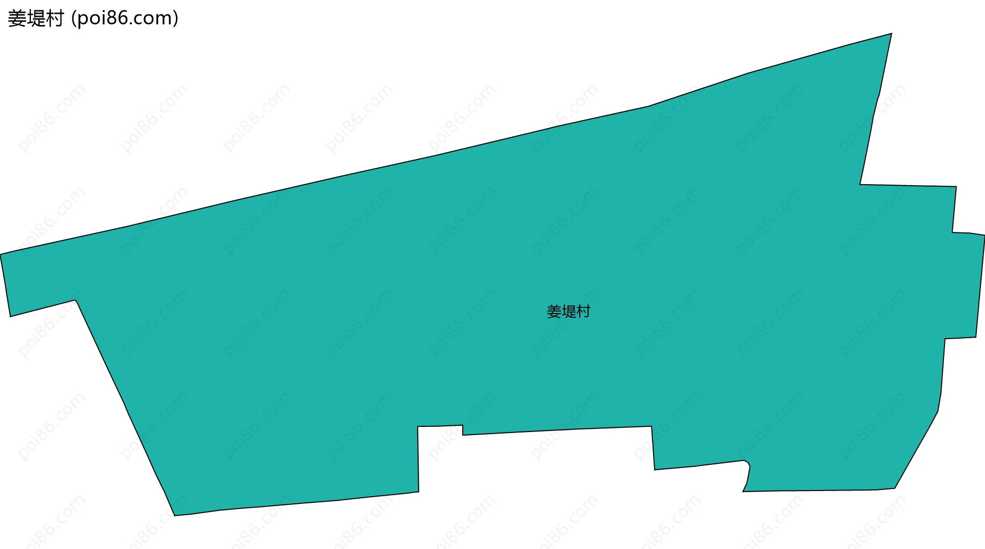 姜堤村边界地图