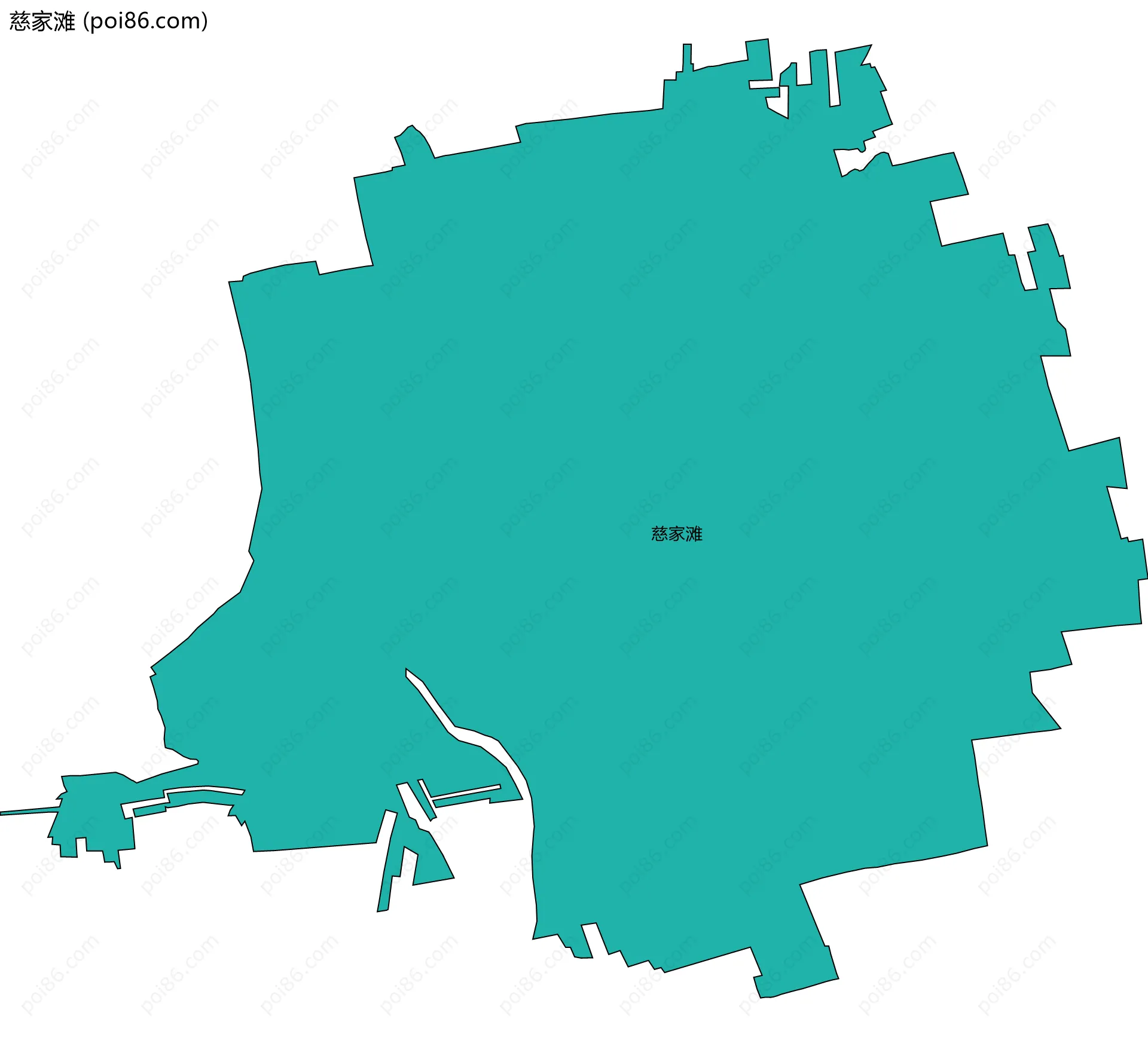 慈家滩边界地图