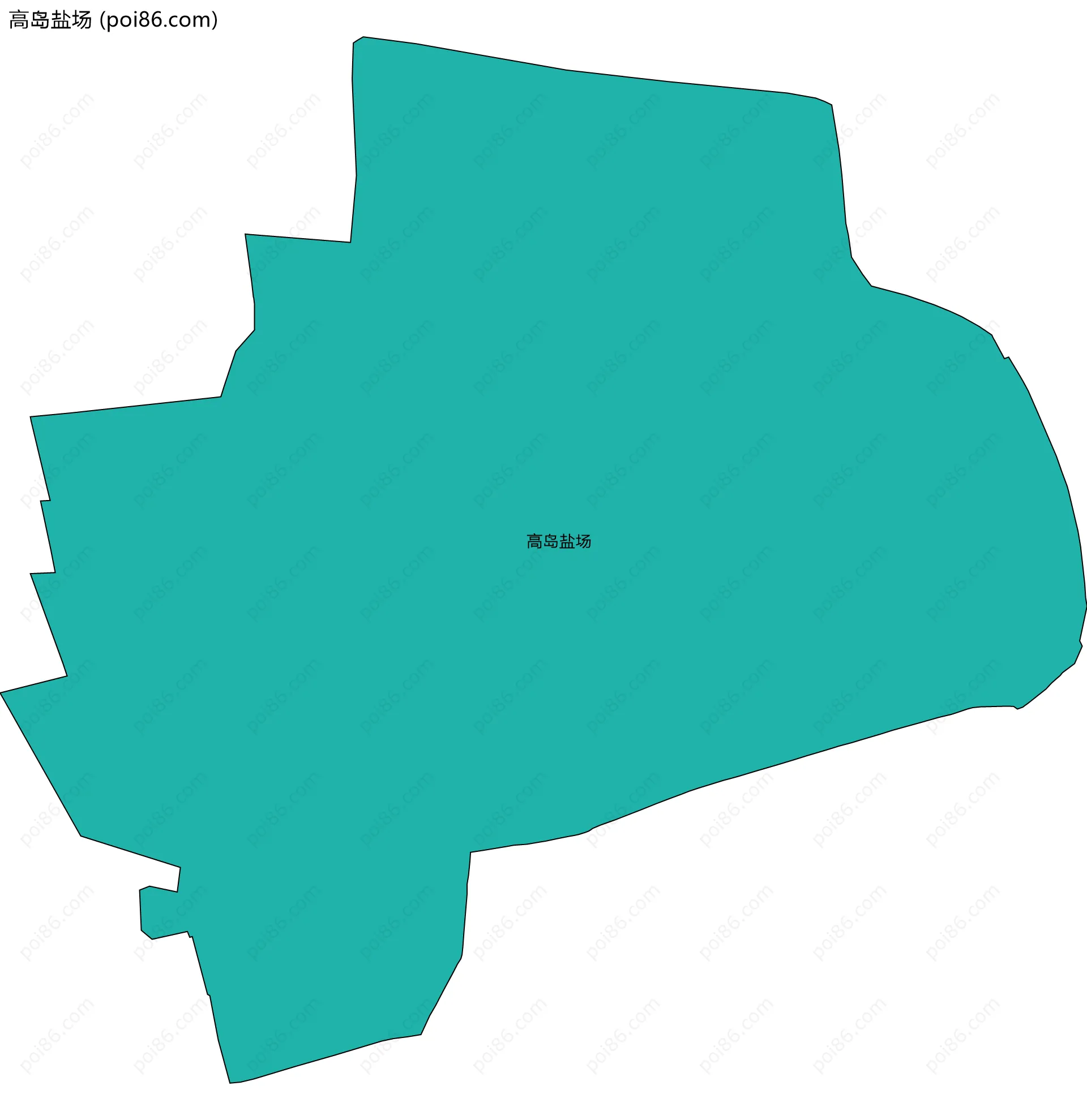 高岛盐场边界地图