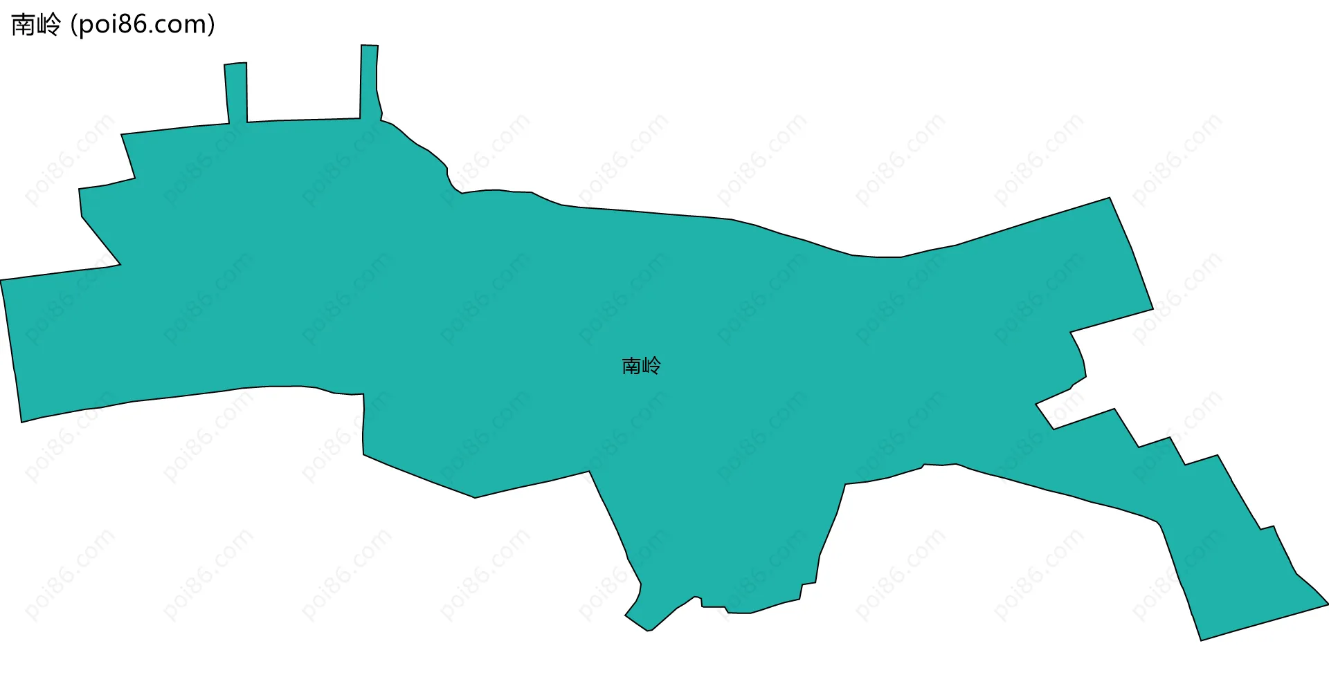 南岭边界地图
