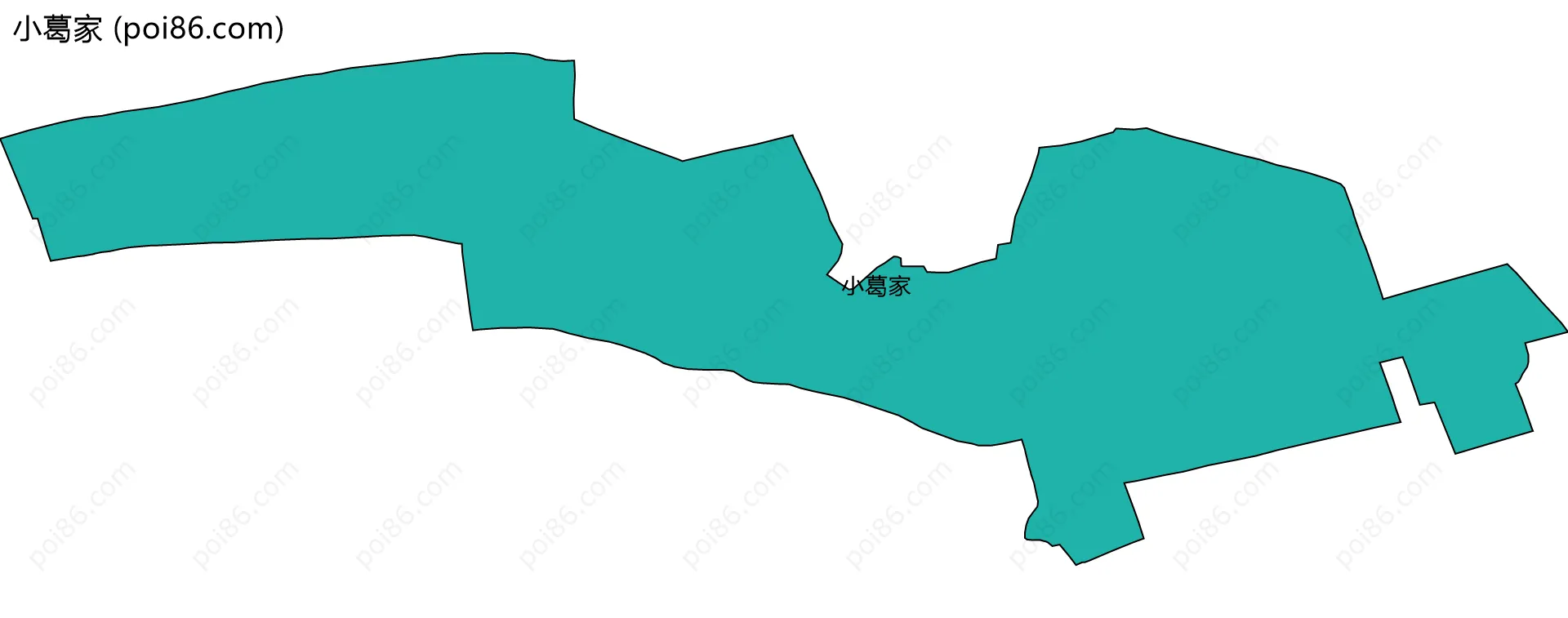 小葛家边界地图