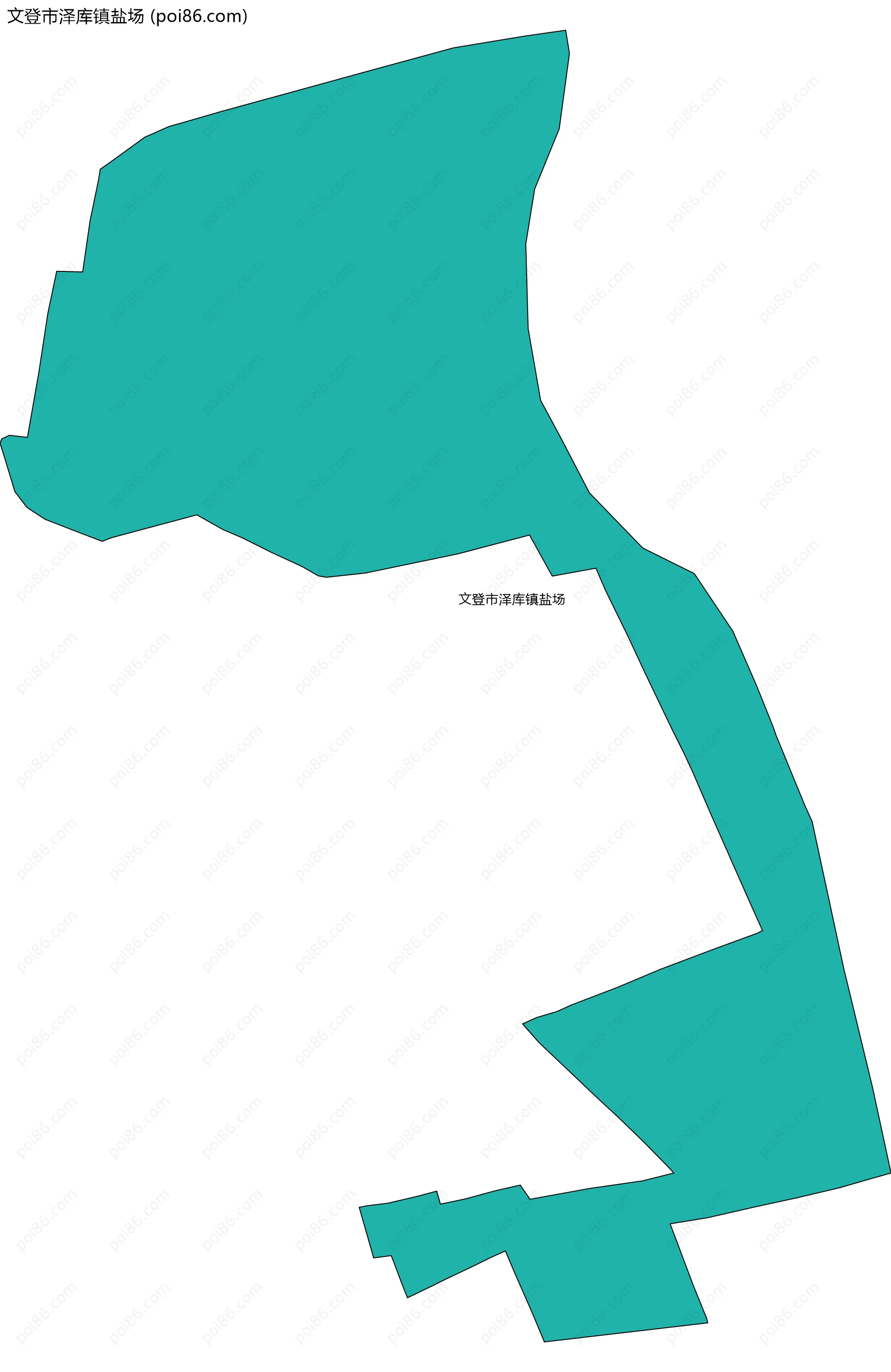 文登市泽库镇盐场边界地图
