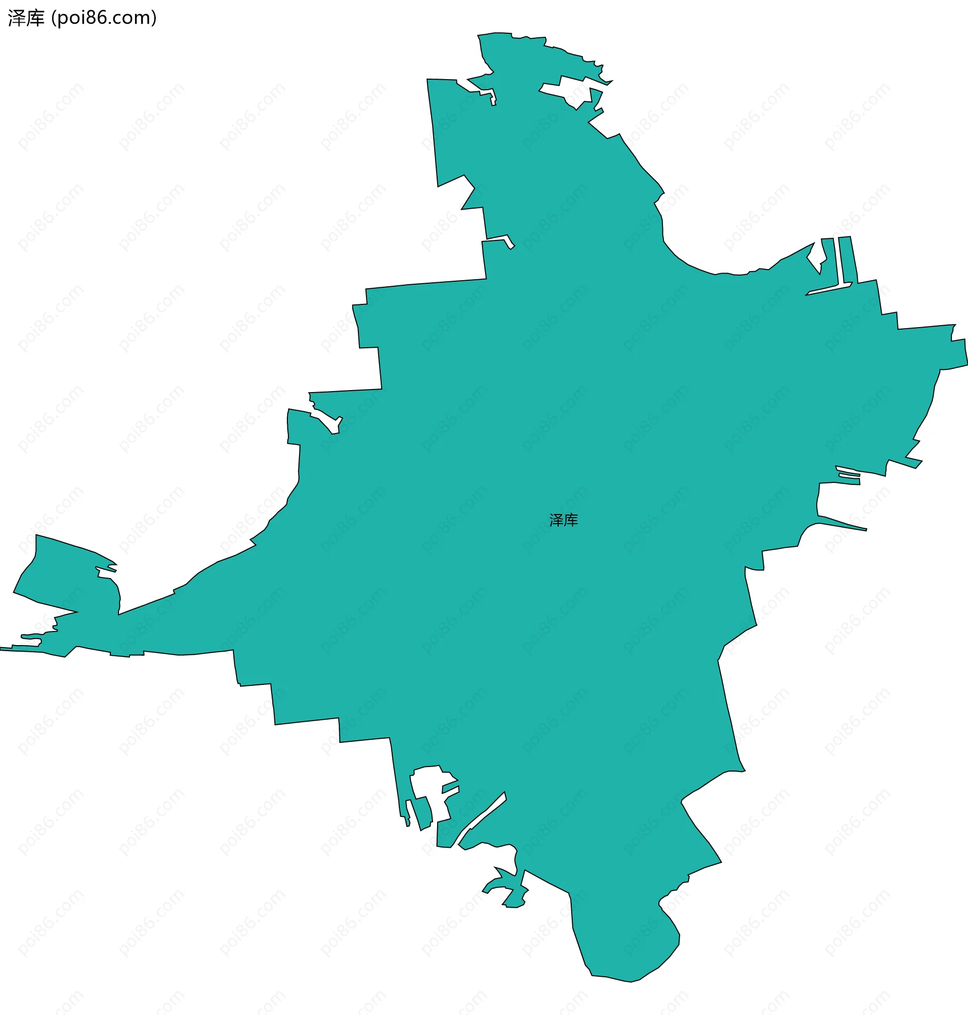 泽库边界地图