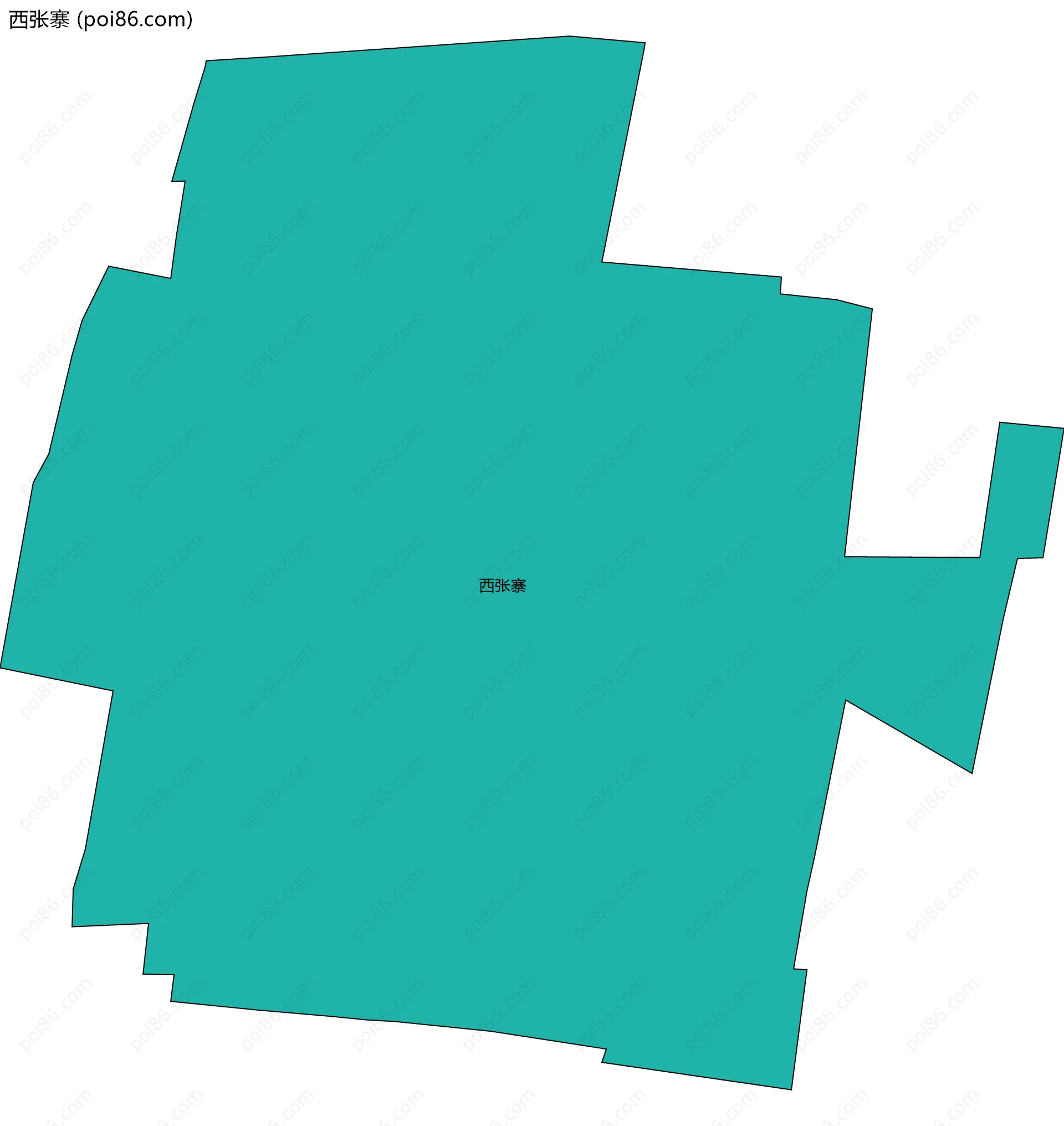 西张寨边界地图