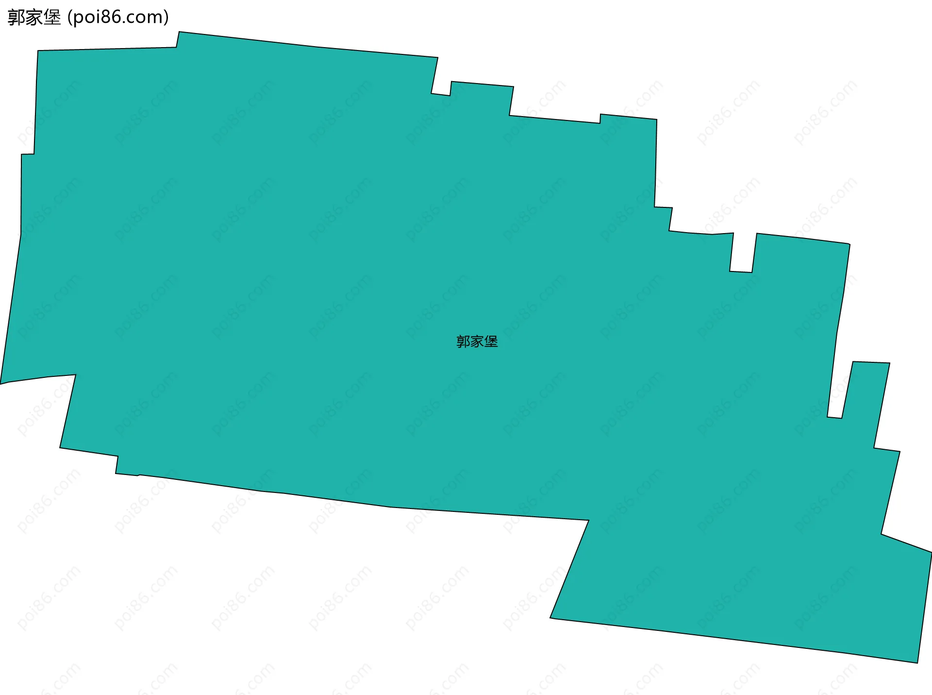 郭家堡边界地图
