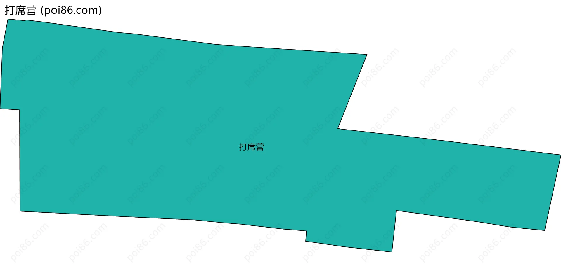 打席营边界地图