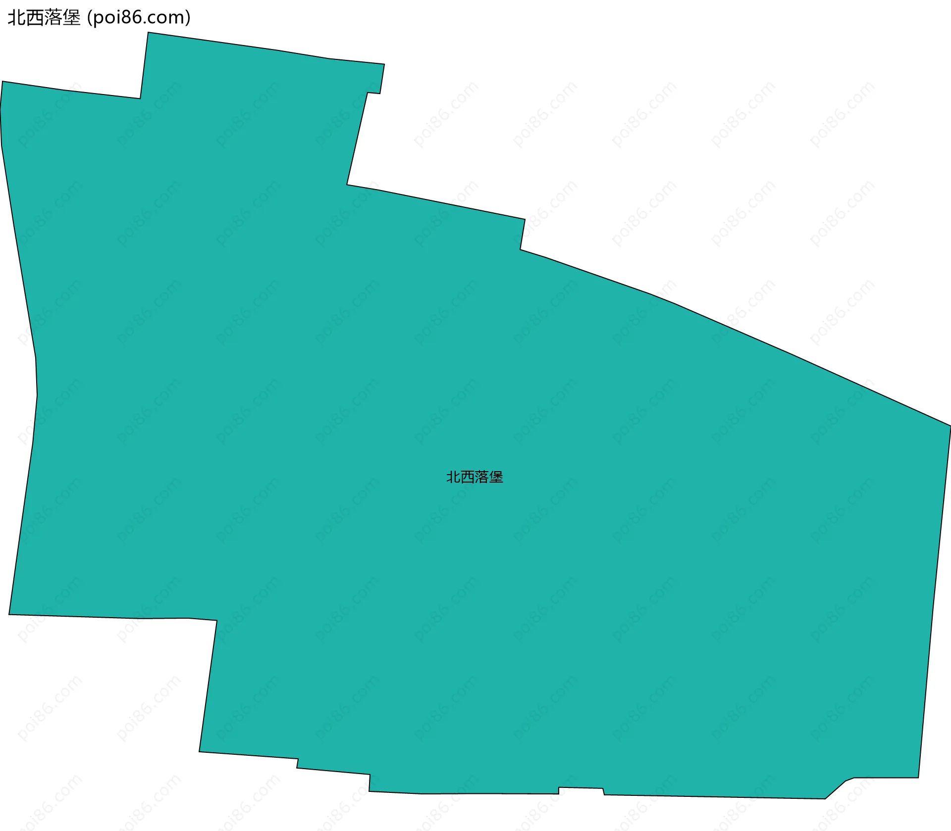 北西落堡边界地图
