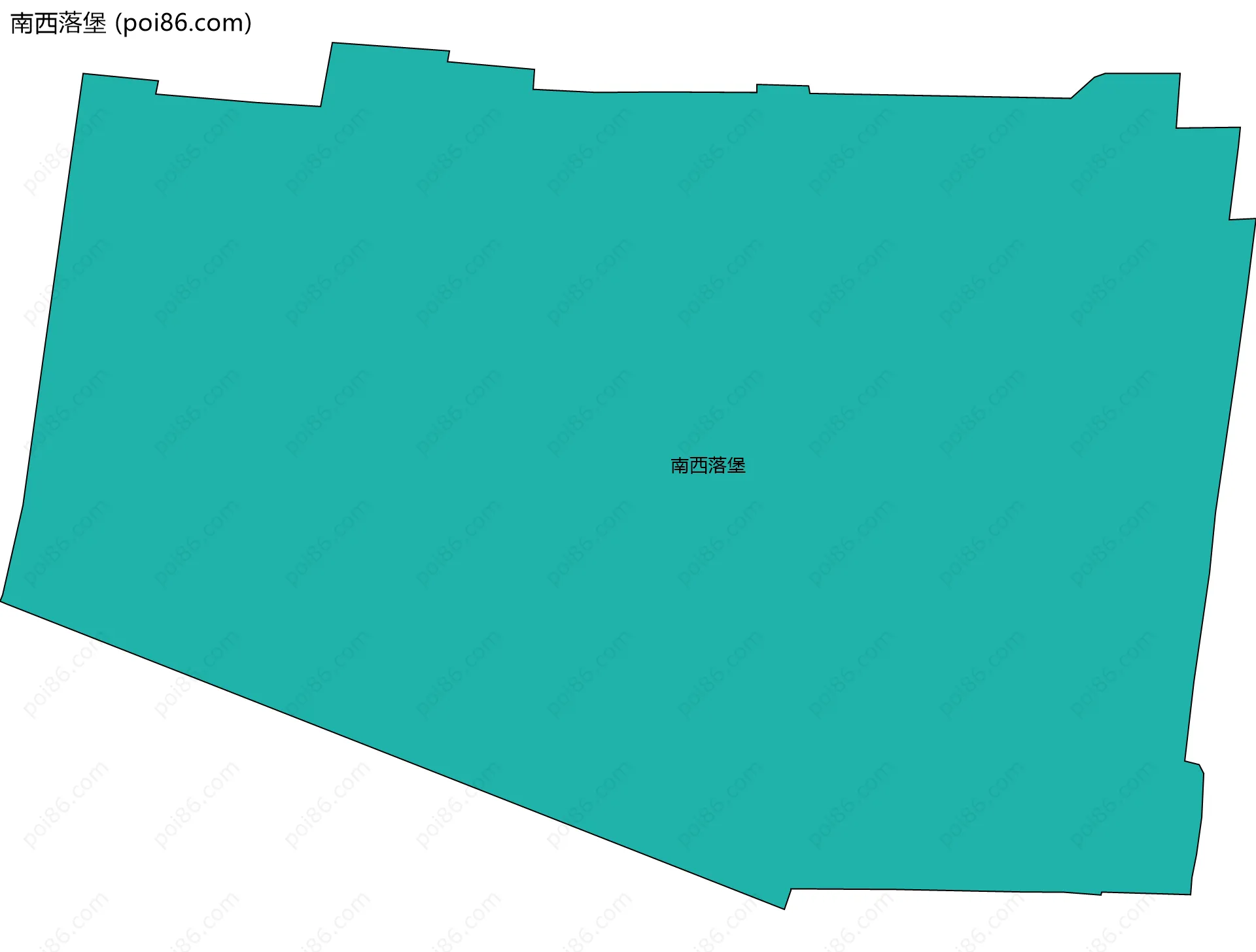 南西落堡边界地图