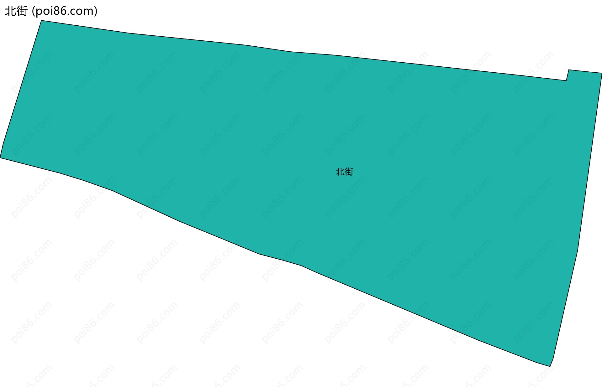 北街边界地图