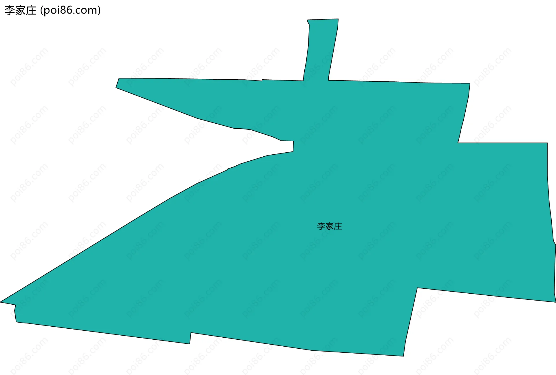 李家庄边界地图