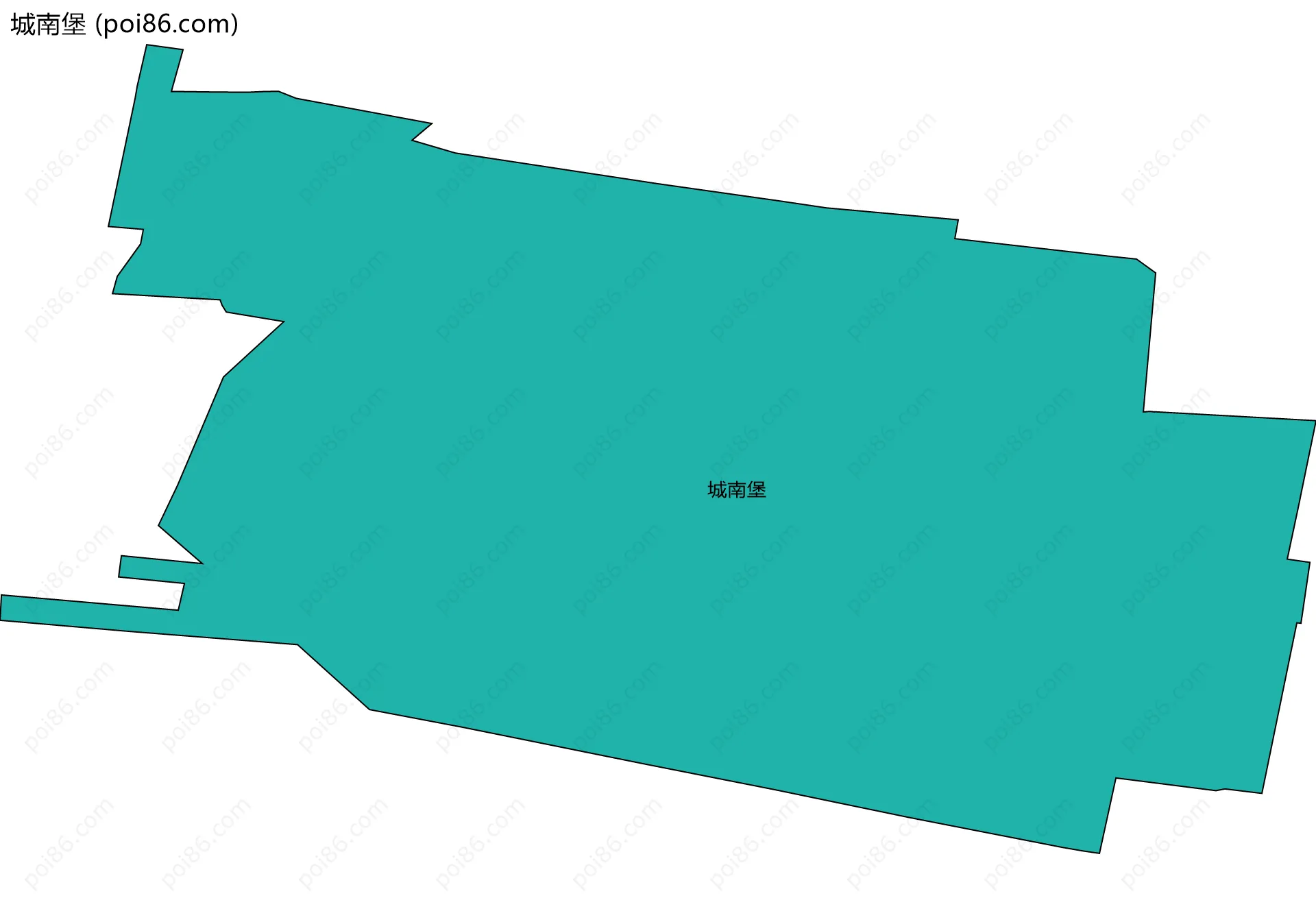 城南堡边界地图