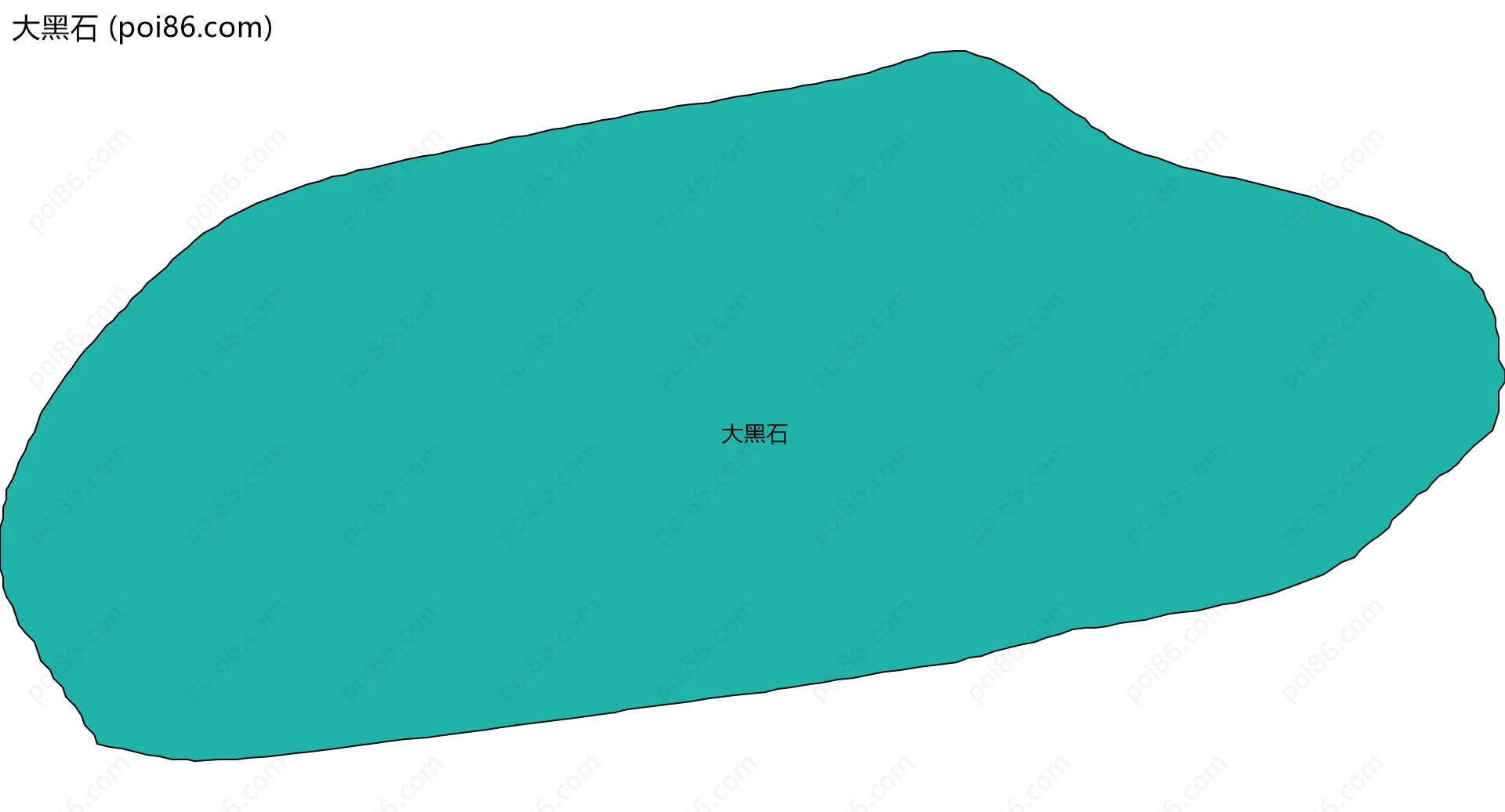 大黑石边界地图