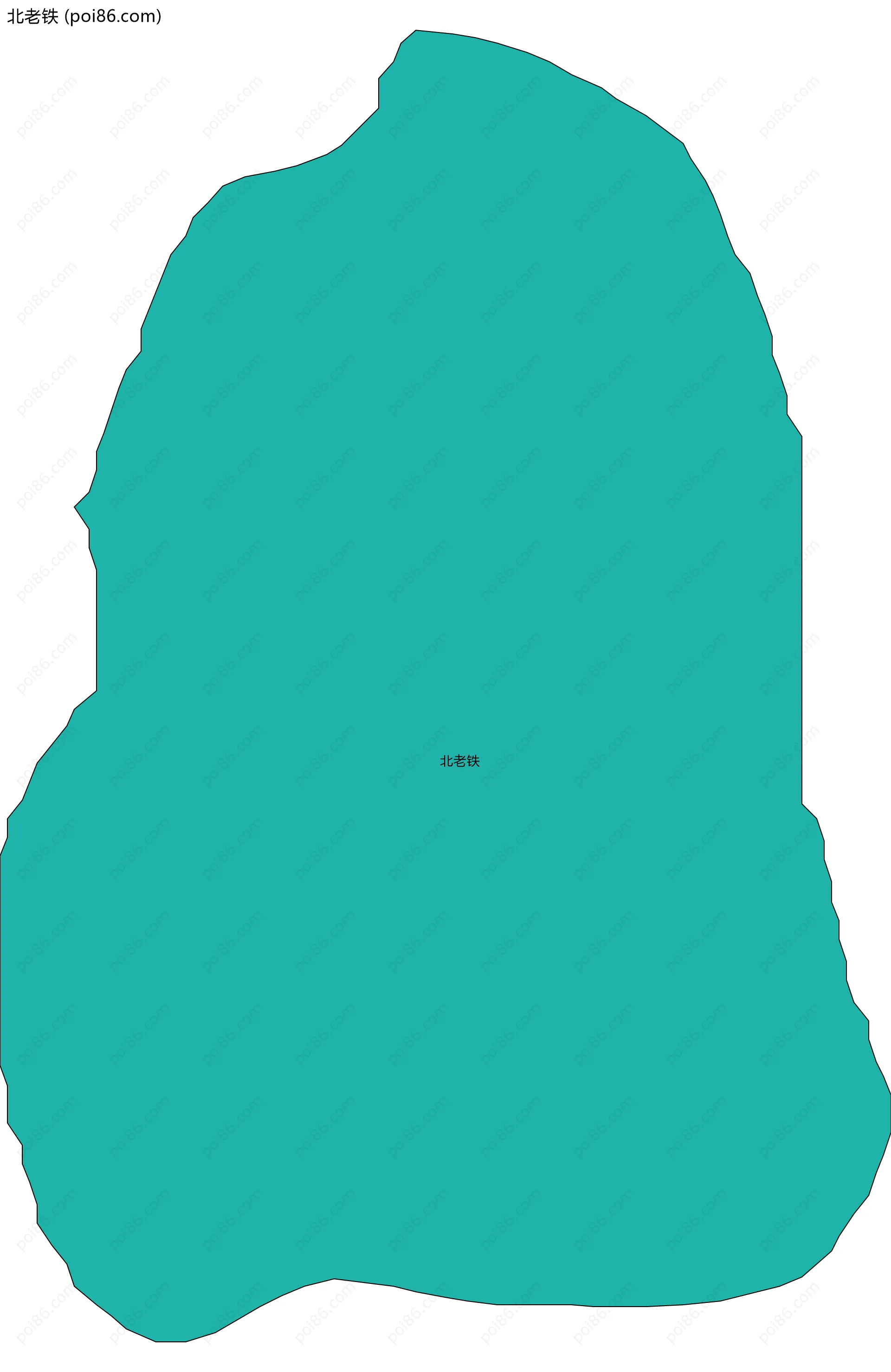 北老铁边界地图