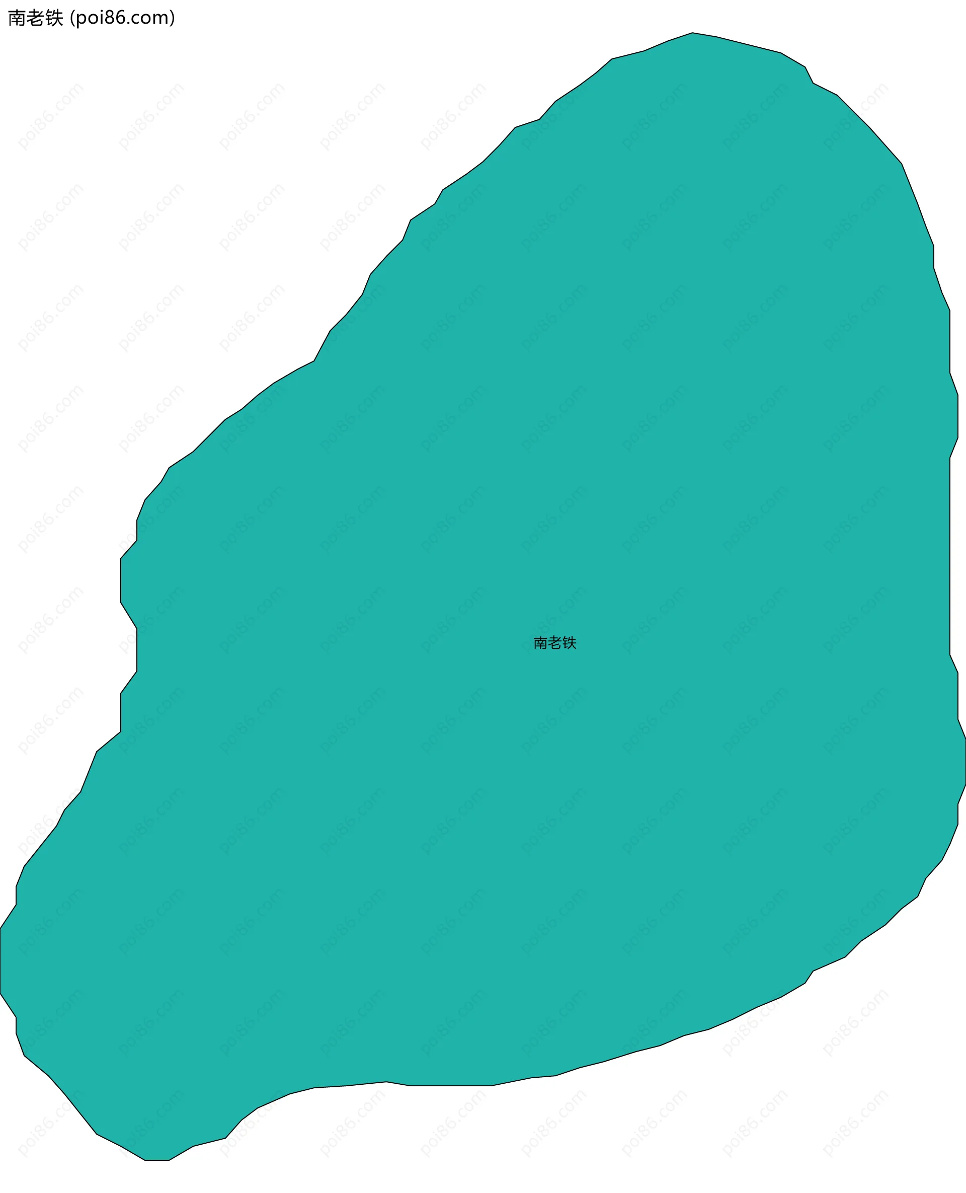 南老铁边界地图