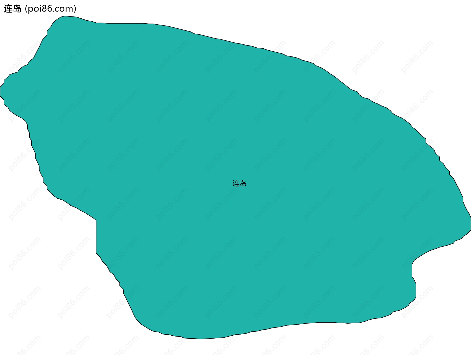连岛边界地图