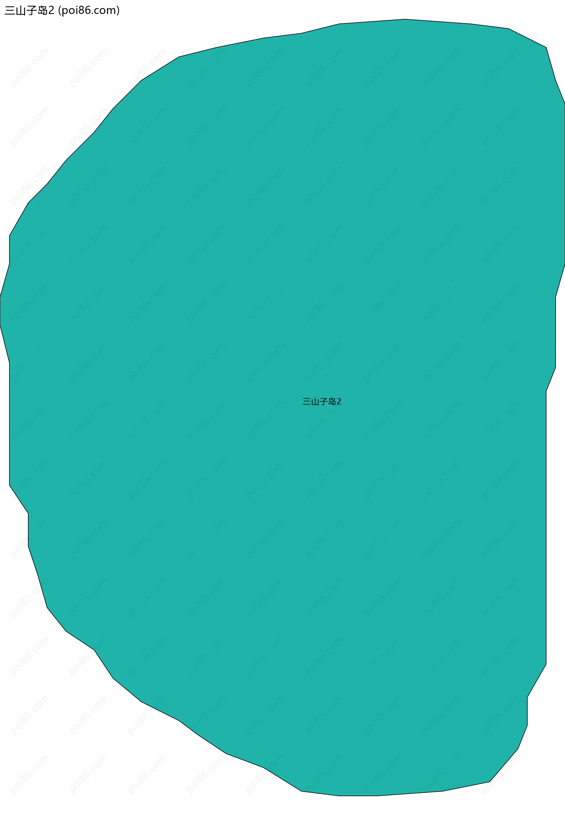 三山子岛2边界地图