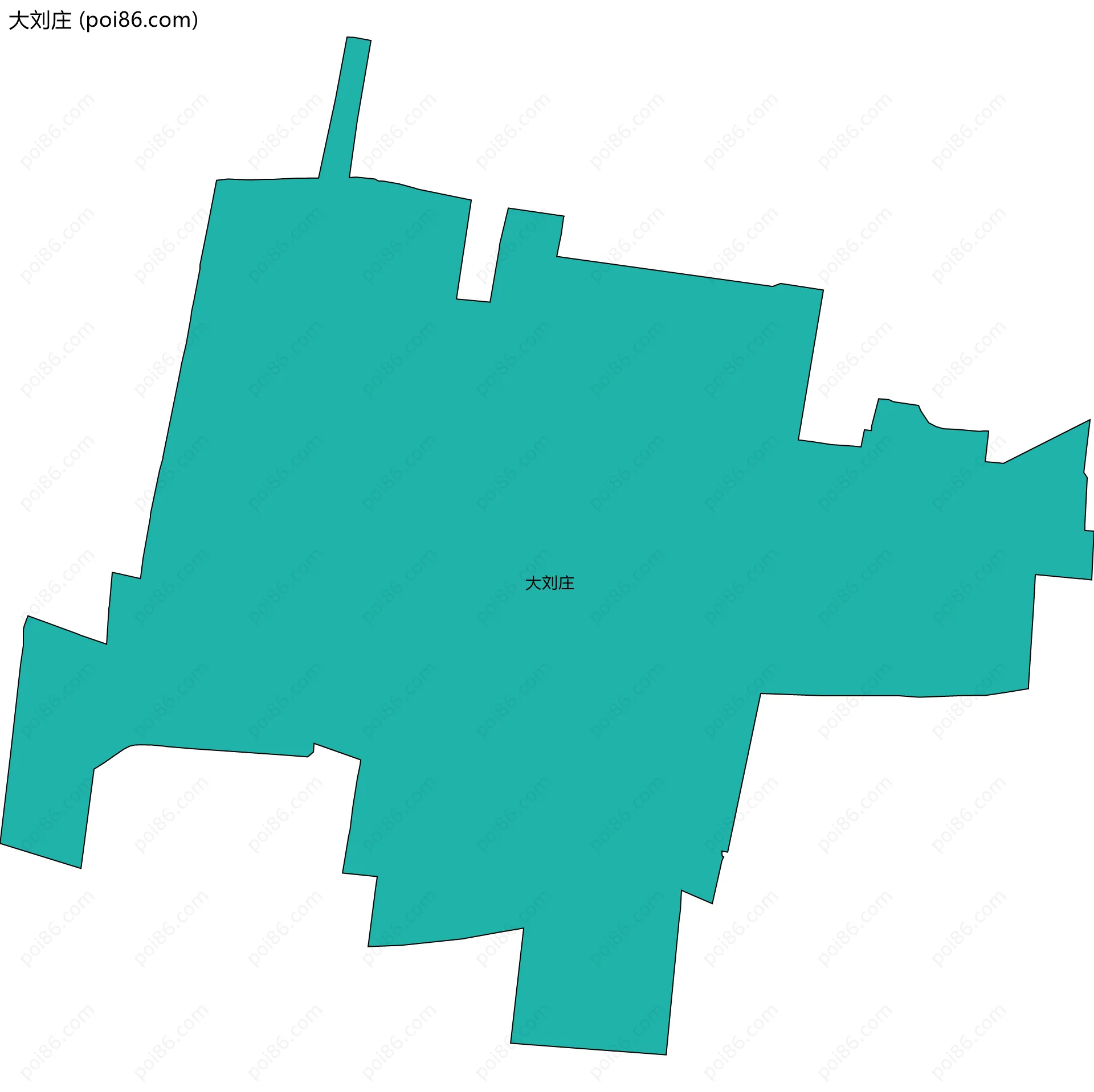 大刘庄边界地图