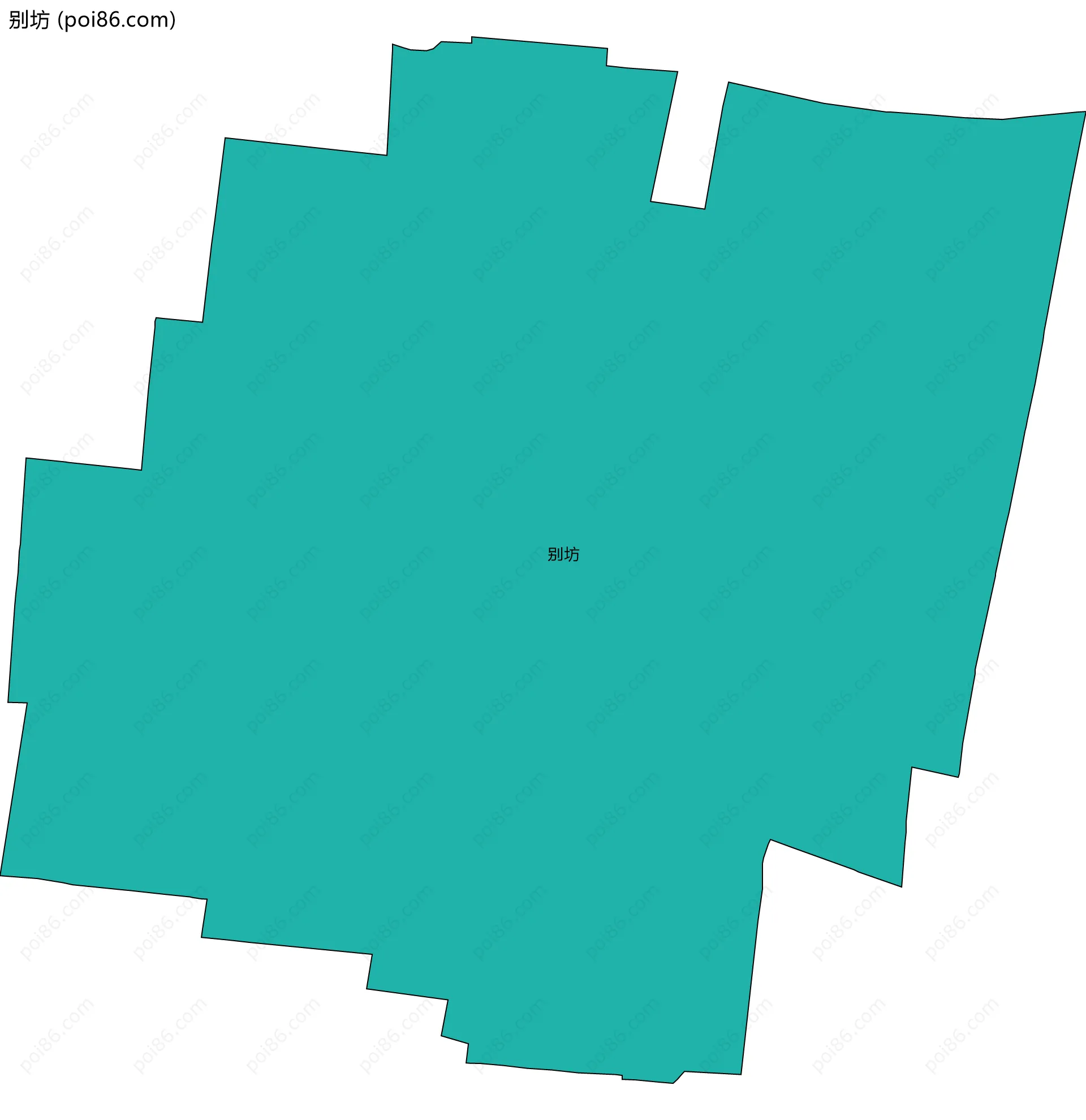 别坊边界地图