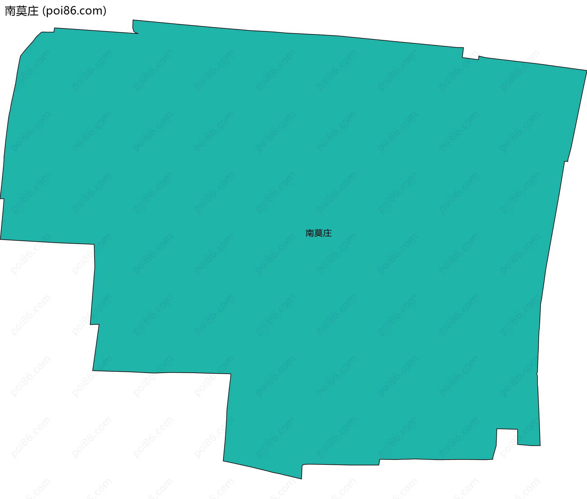 南莫庄边界地图