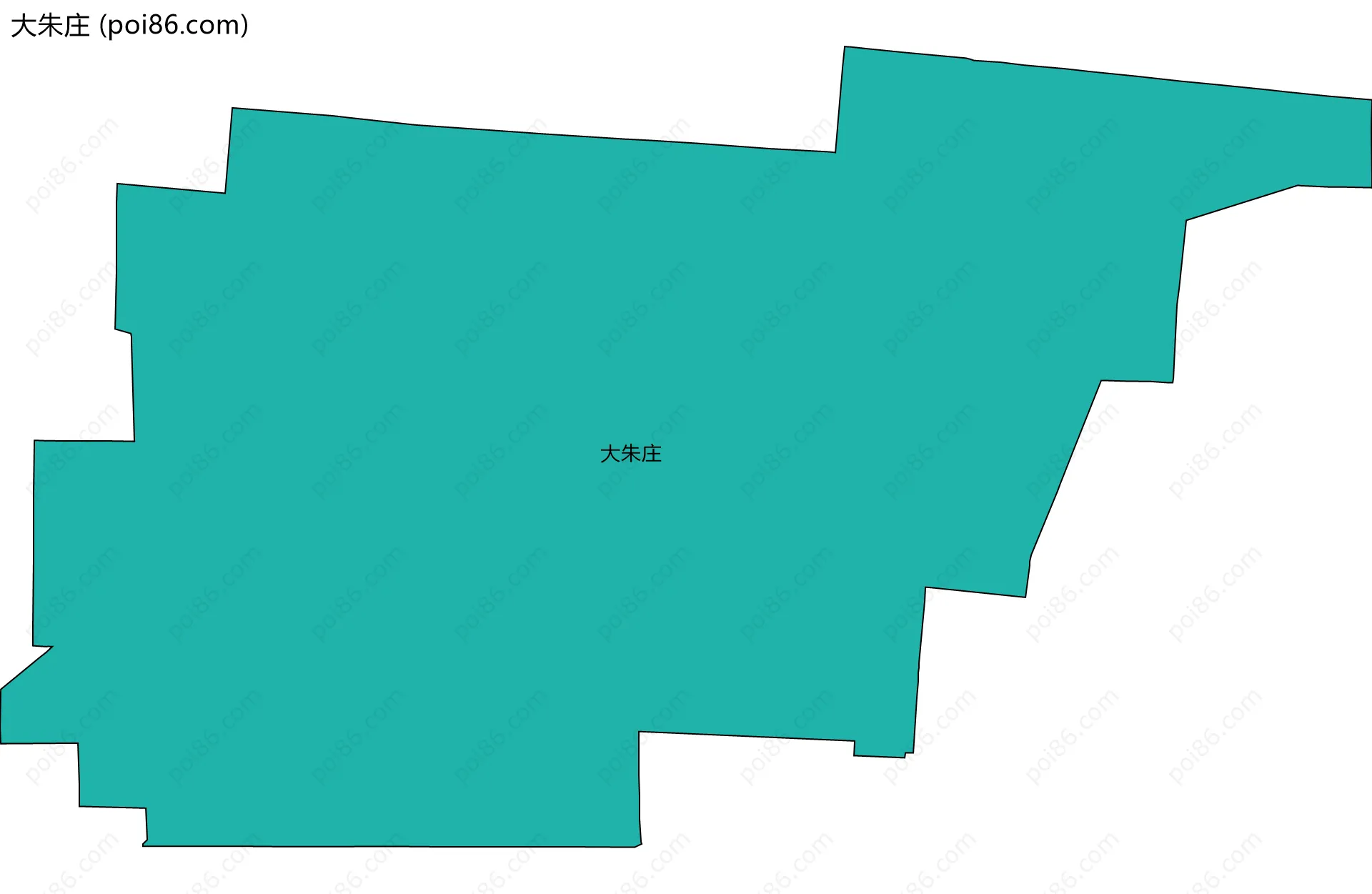 大朱庄边界地图