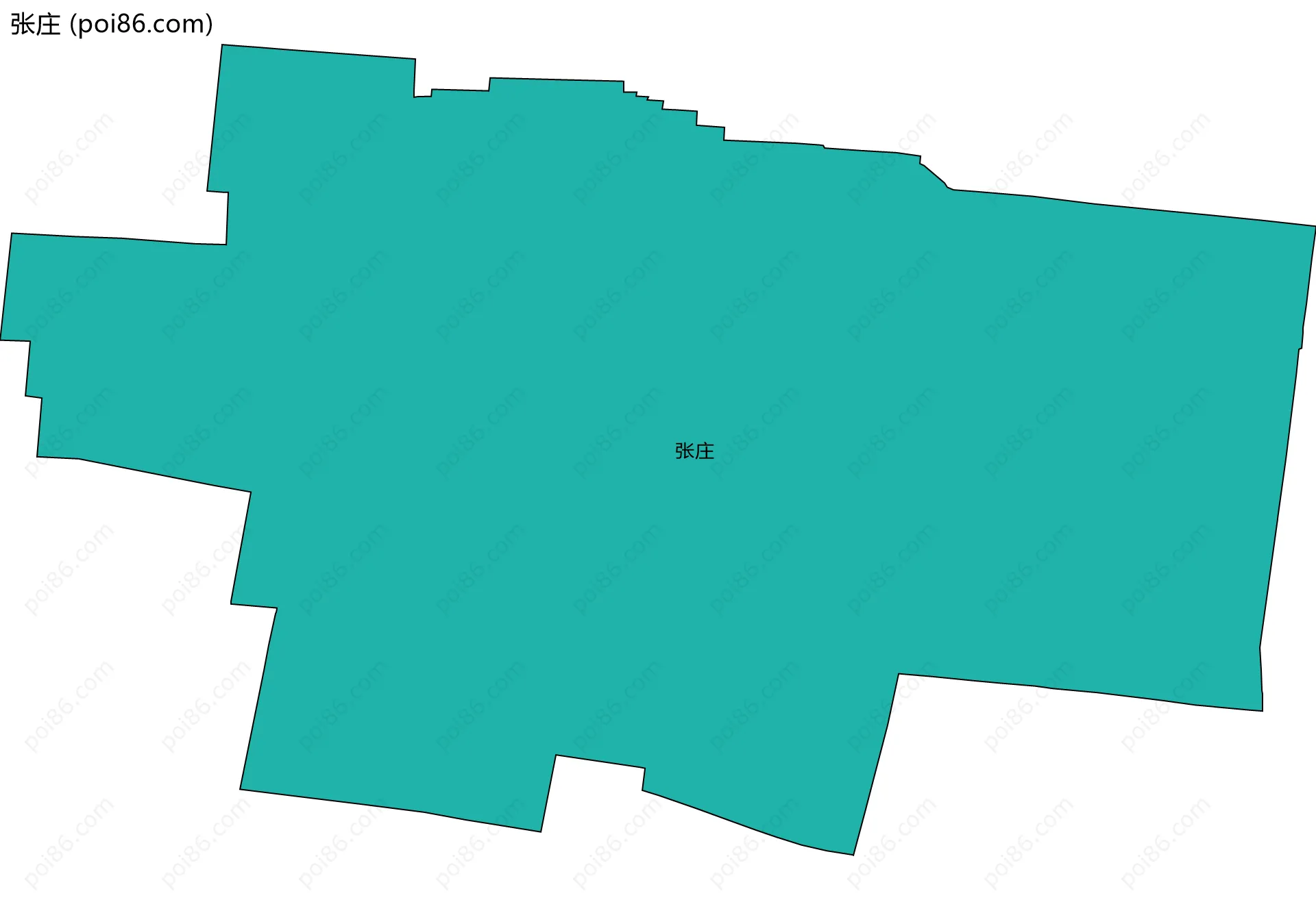 张庄边界地图