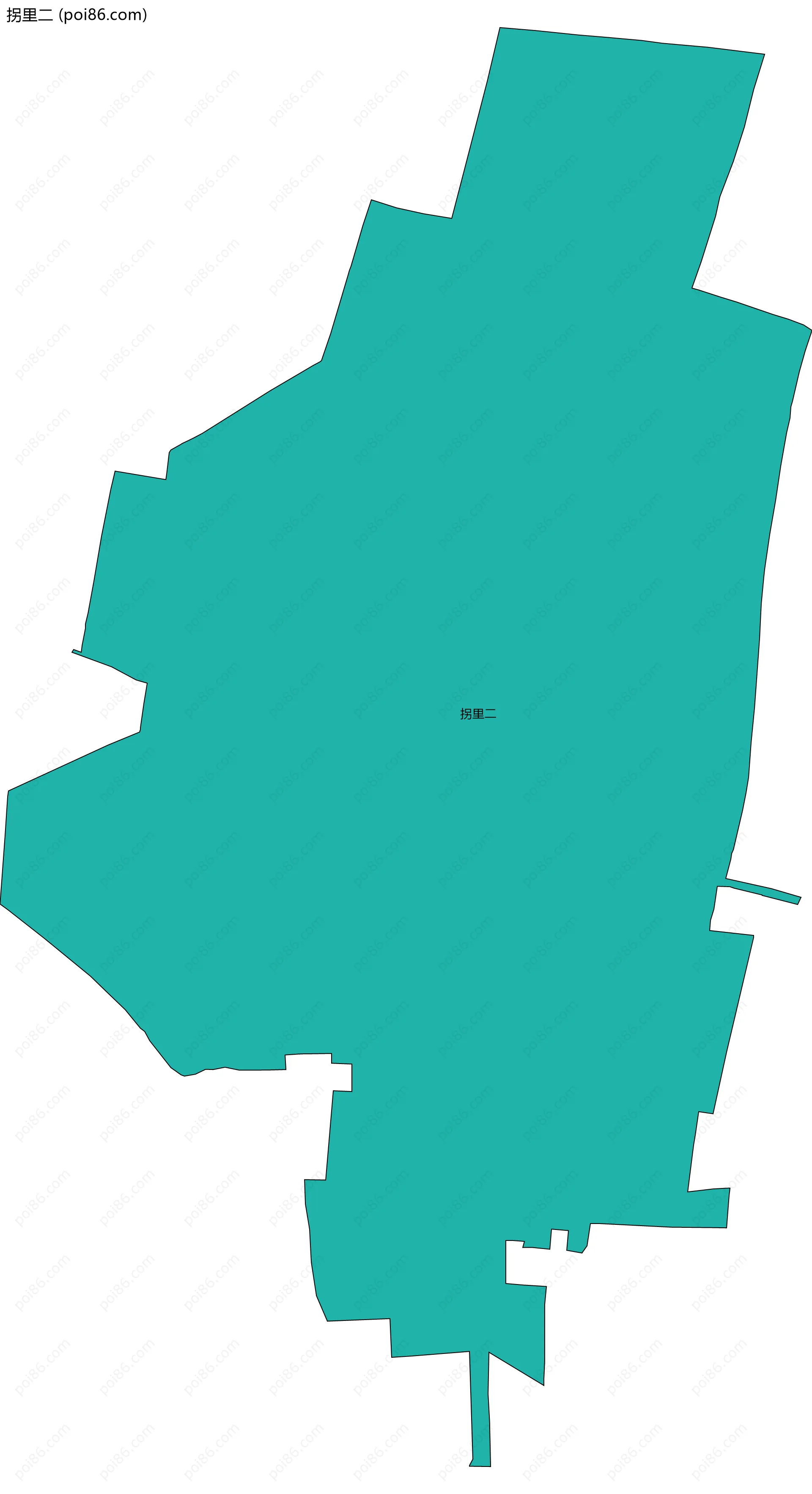 拐里二边界地图