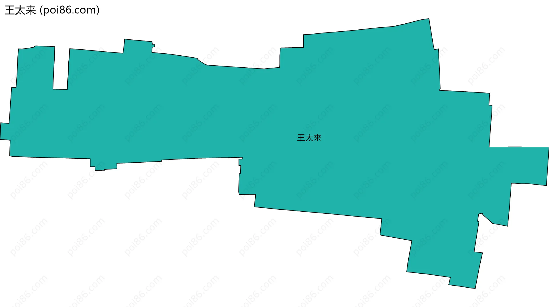 王太来边界地图