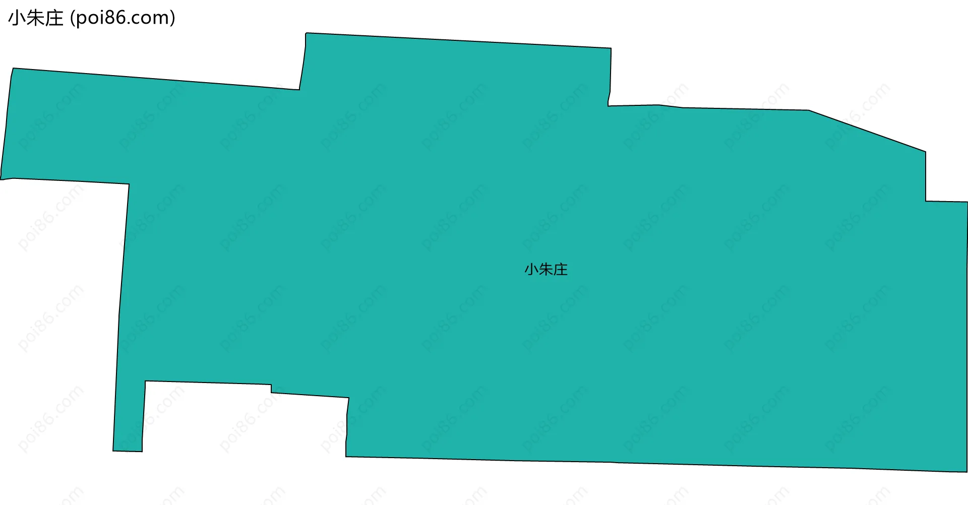 小朱庄边界地图