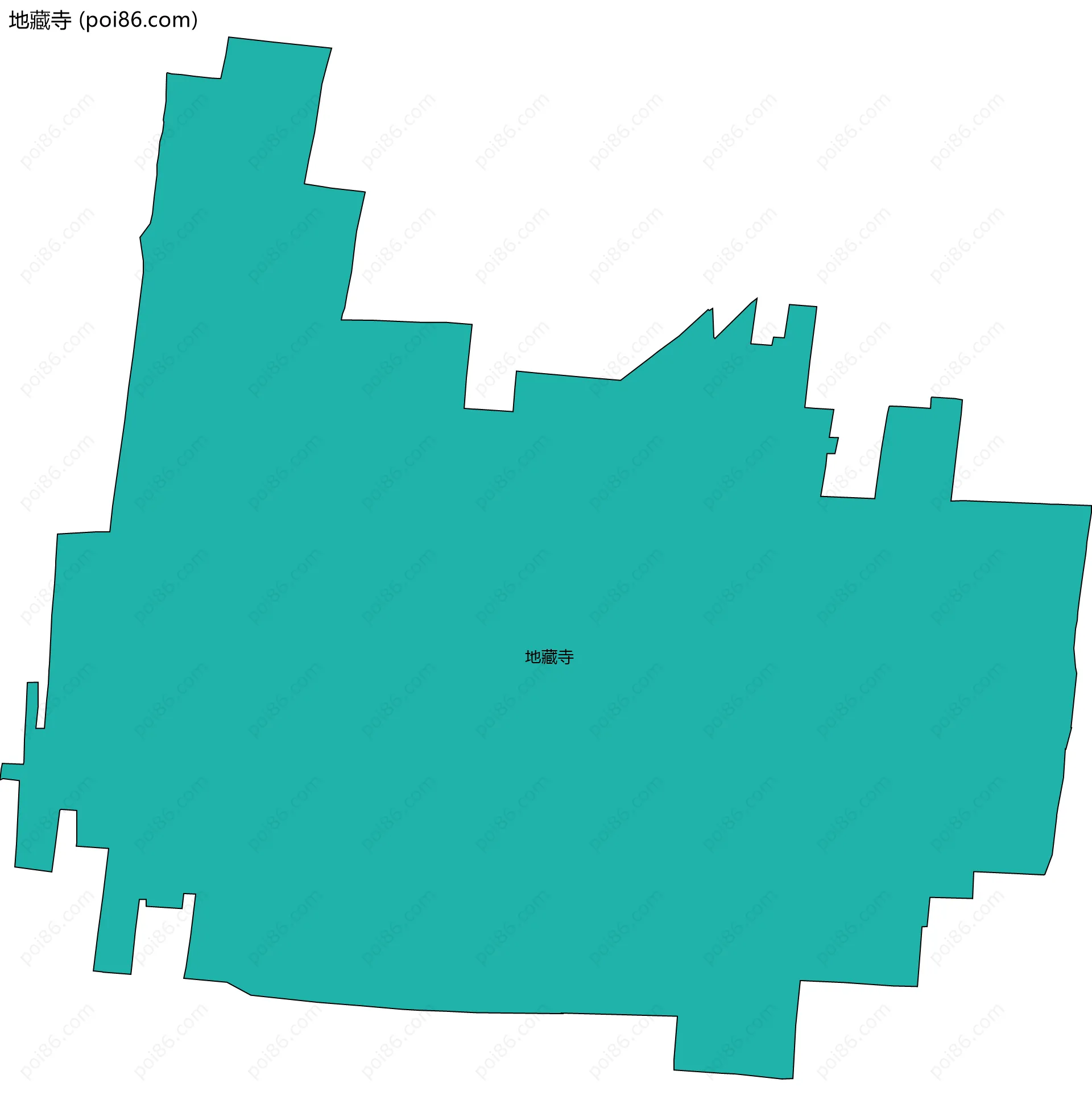 地藏寺边界地图