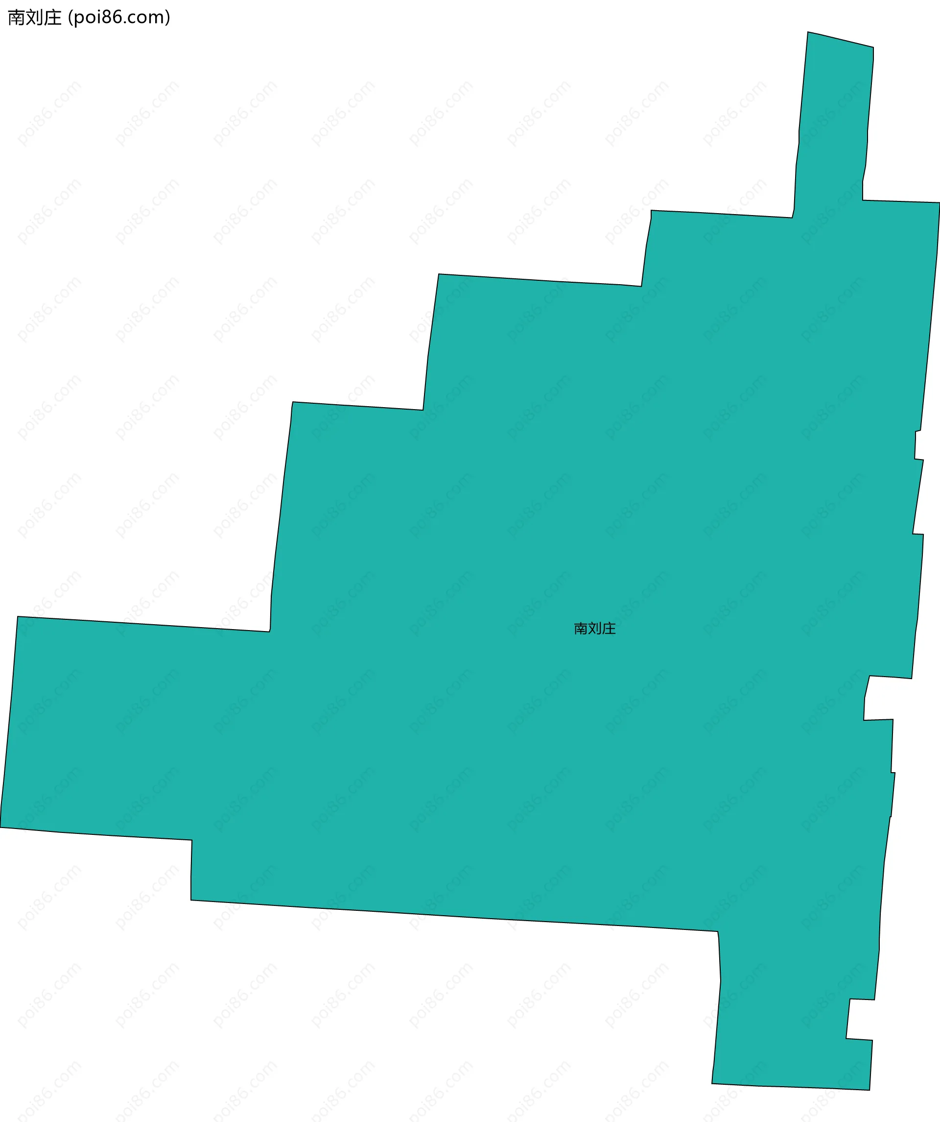 南刘庄边界地图