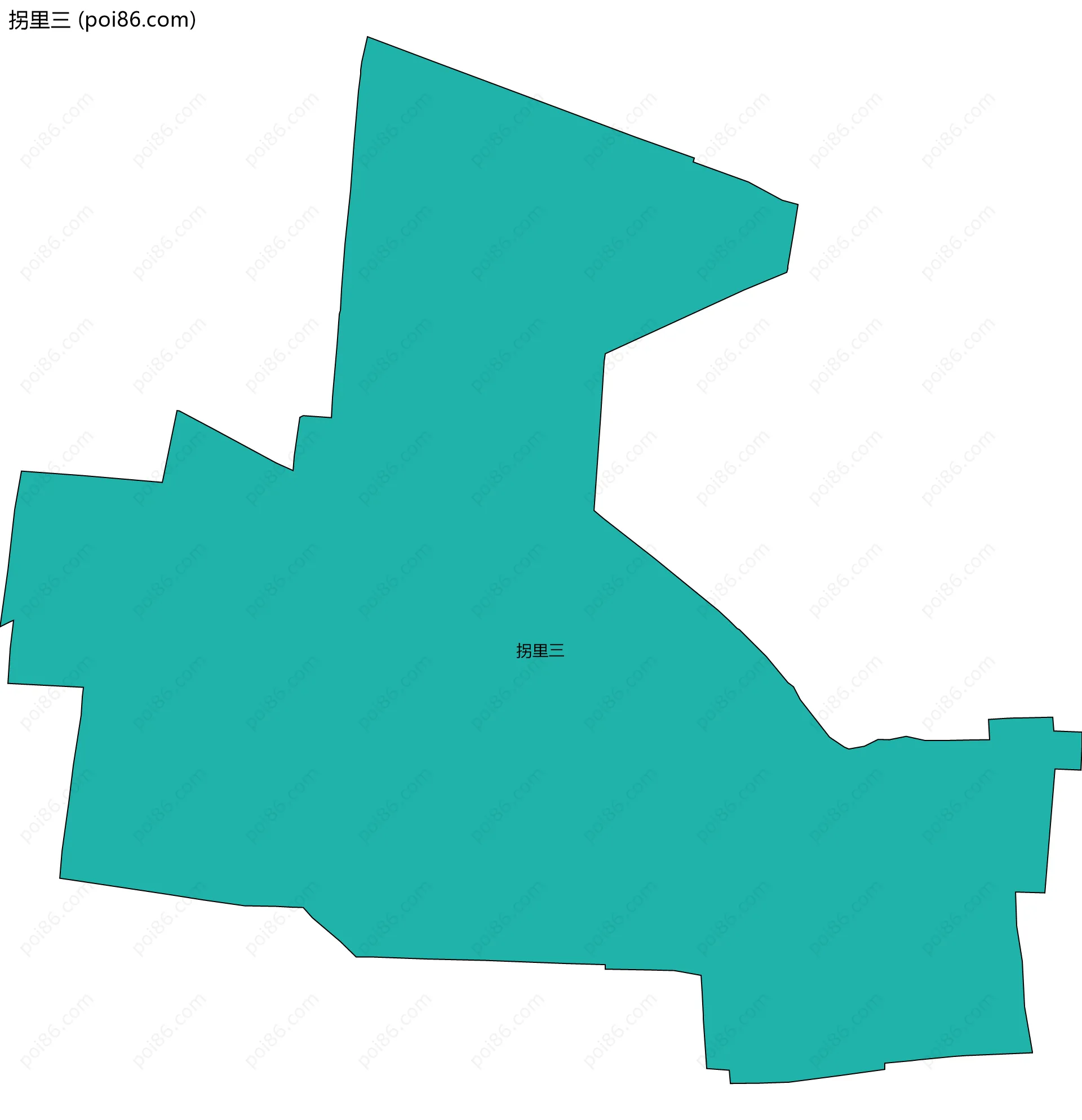 拐里三边界地图